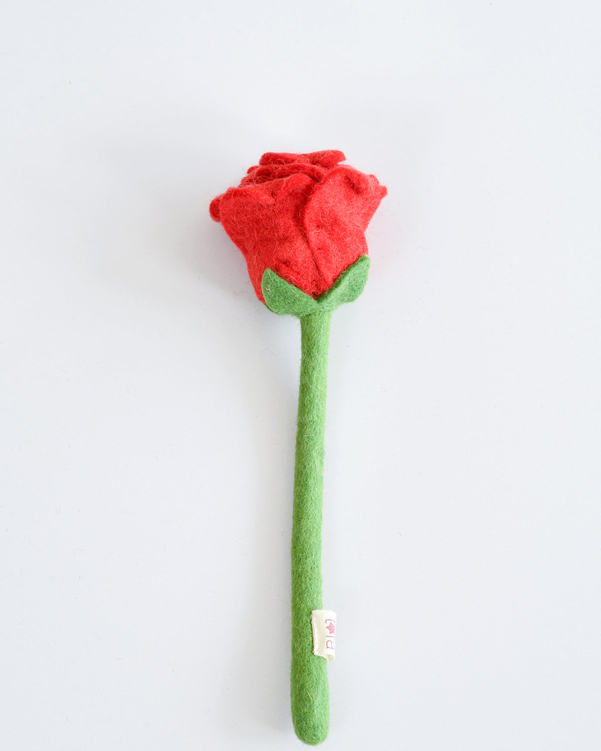Felt Blooming Red Rose Flower
