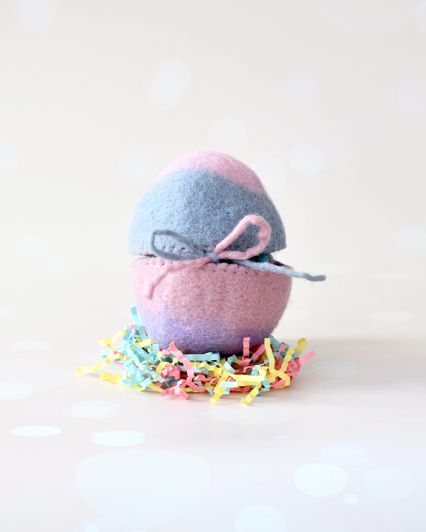 Felt Surprise Egg with Unicorn Inside