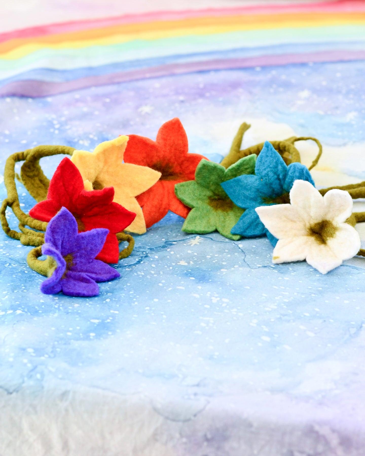 Flower Garland - Waldorf Colours of the Week - Tara Treasures