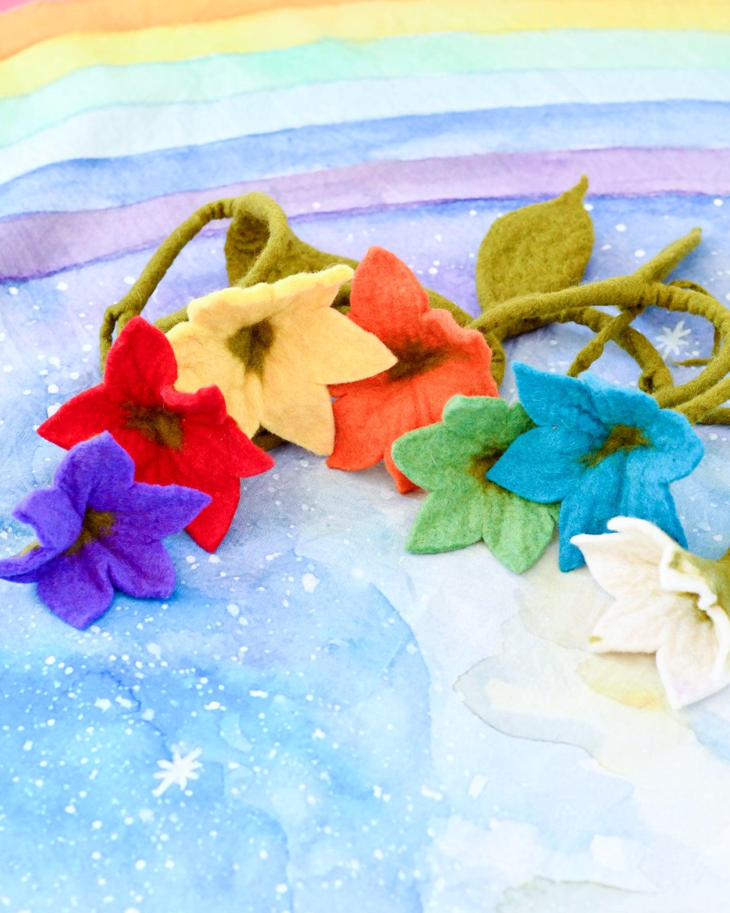 Flower Garland - Waldorf Colours of the Week - Tara Treasures