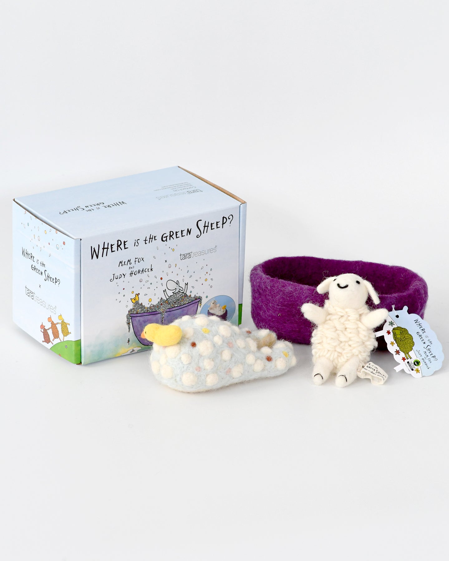 Where Is The Green Sheep? Bath Sheep Play Set