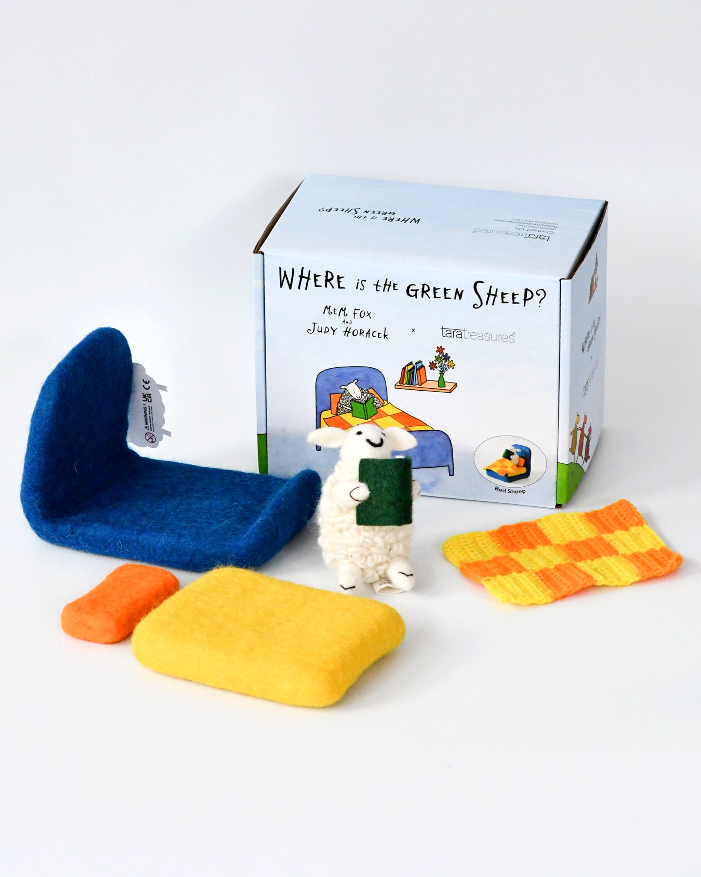 Where Is The Green Sheep? Bed Sheep Play Set