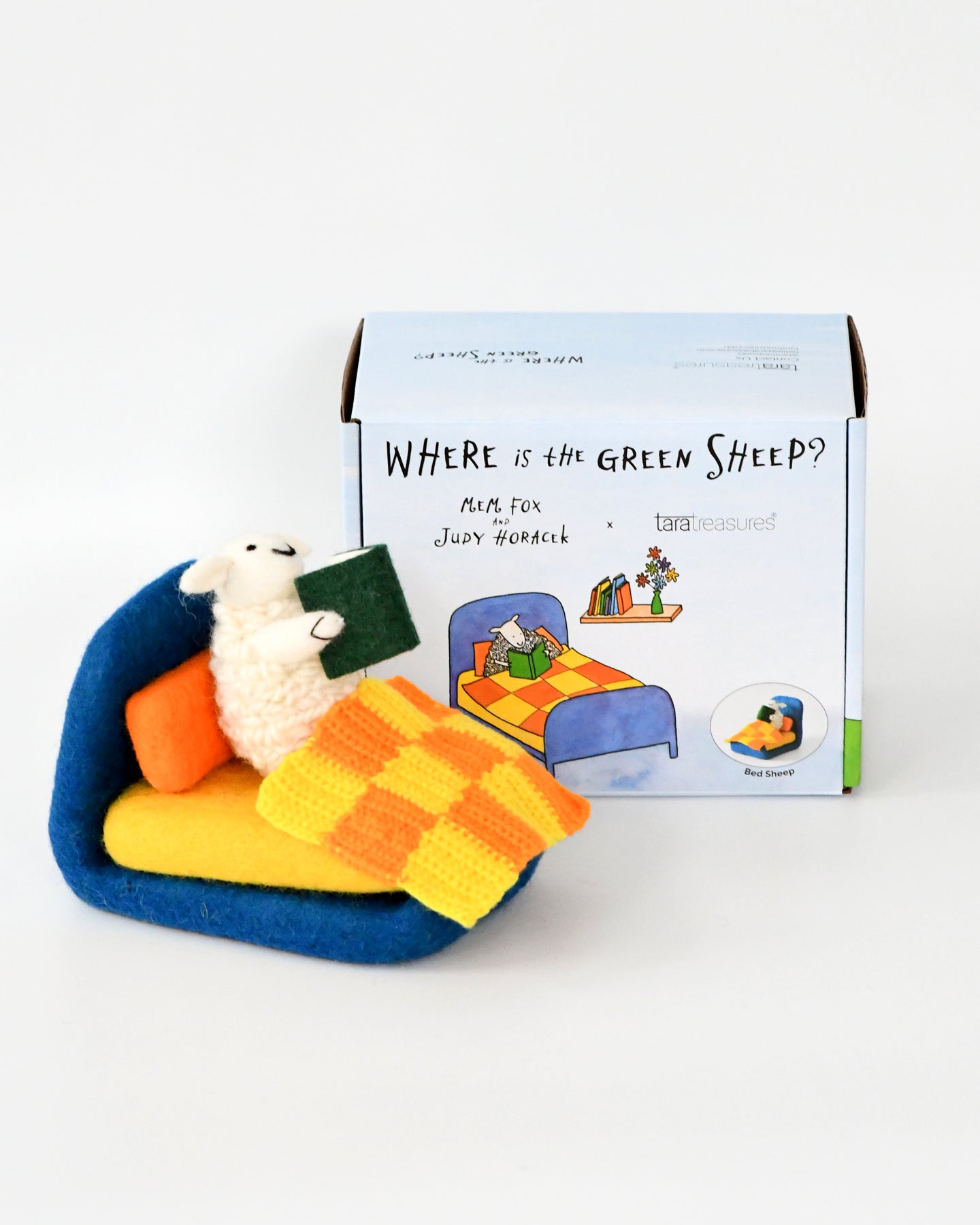 Where Is The Green Sheep? Bed Sheep Play Set
