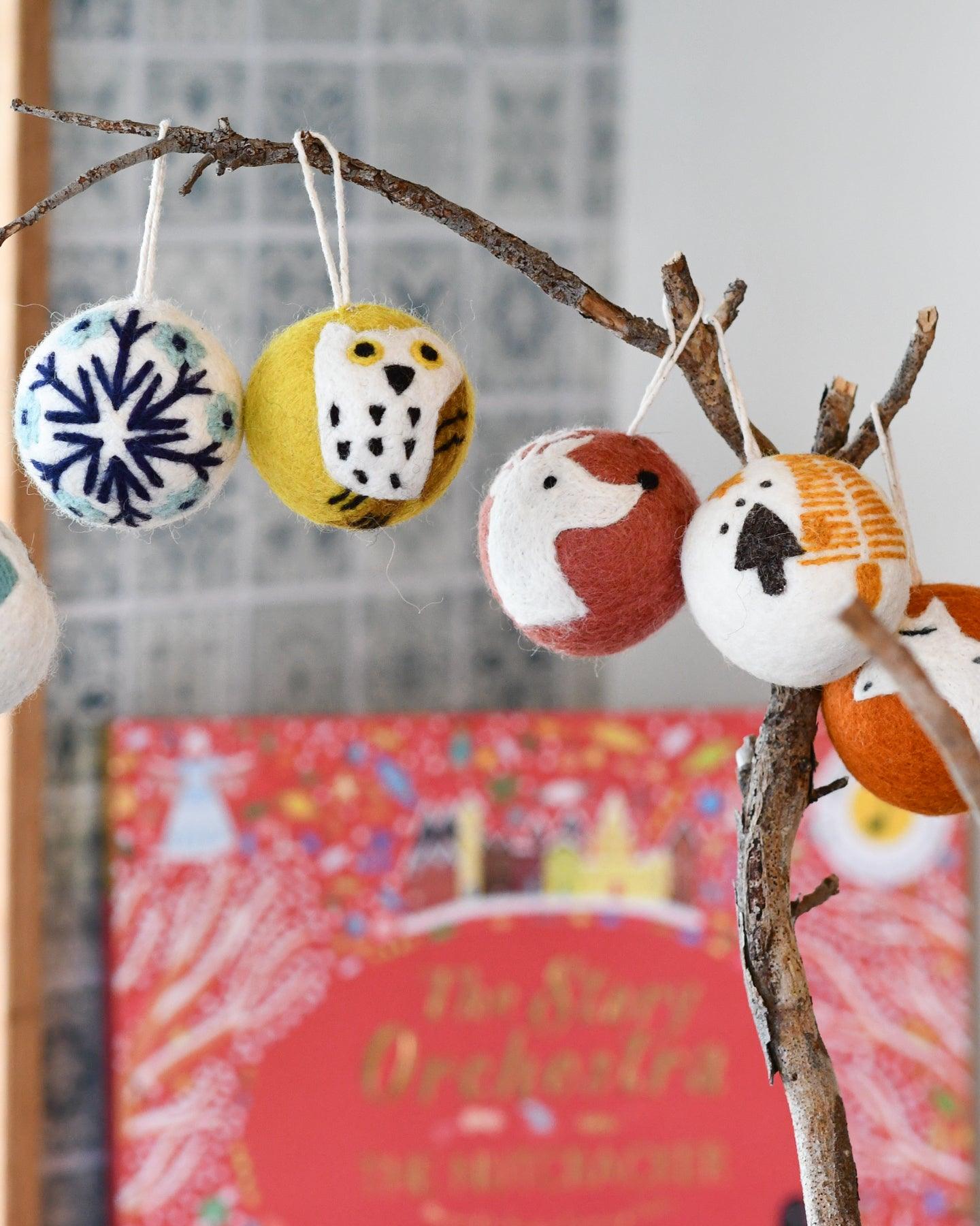 Felt Christmas Bauble Ornament - Deer - Tara Treasures
