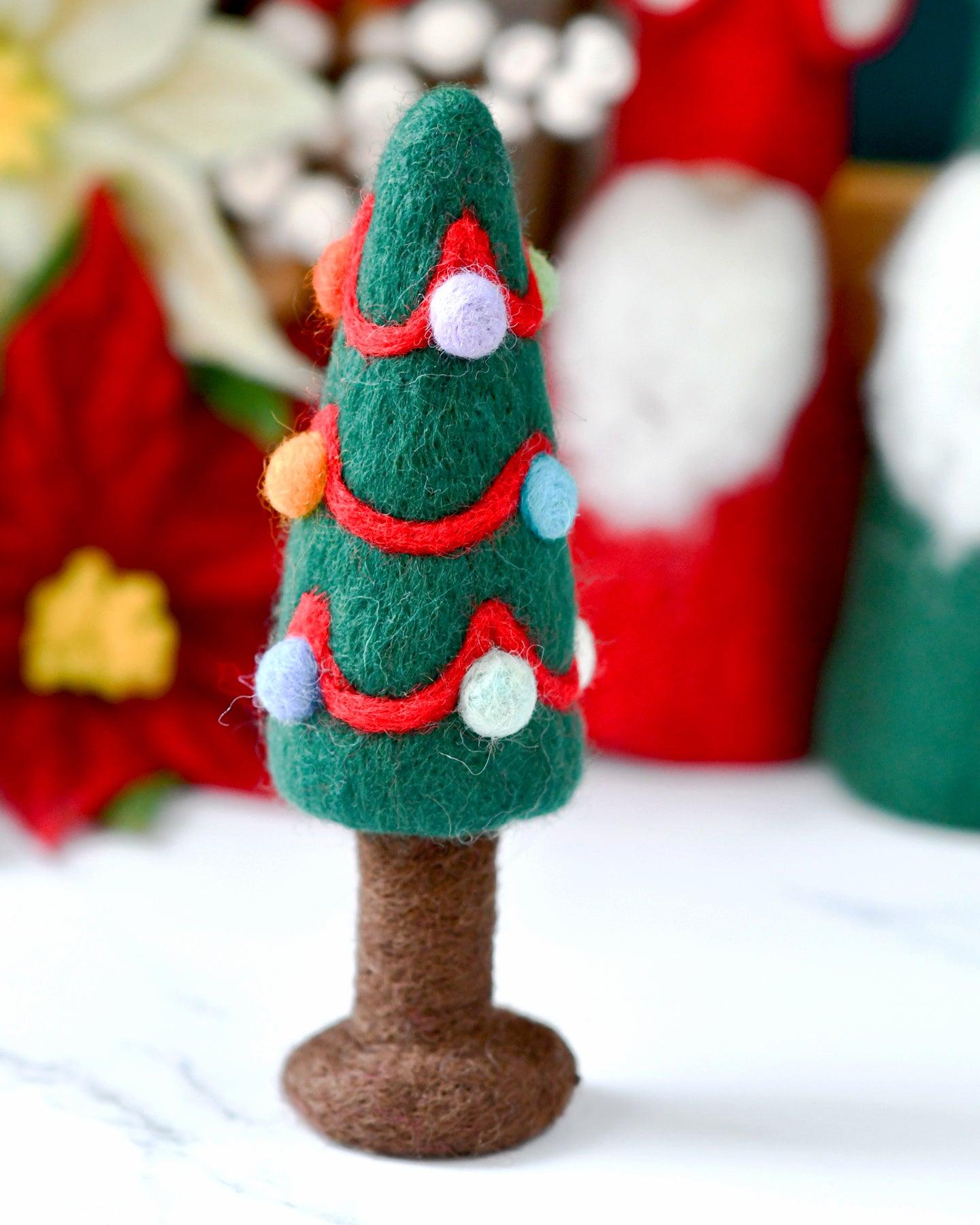 Felt Christmas Tree with Colourful Dots - Tara Treasures