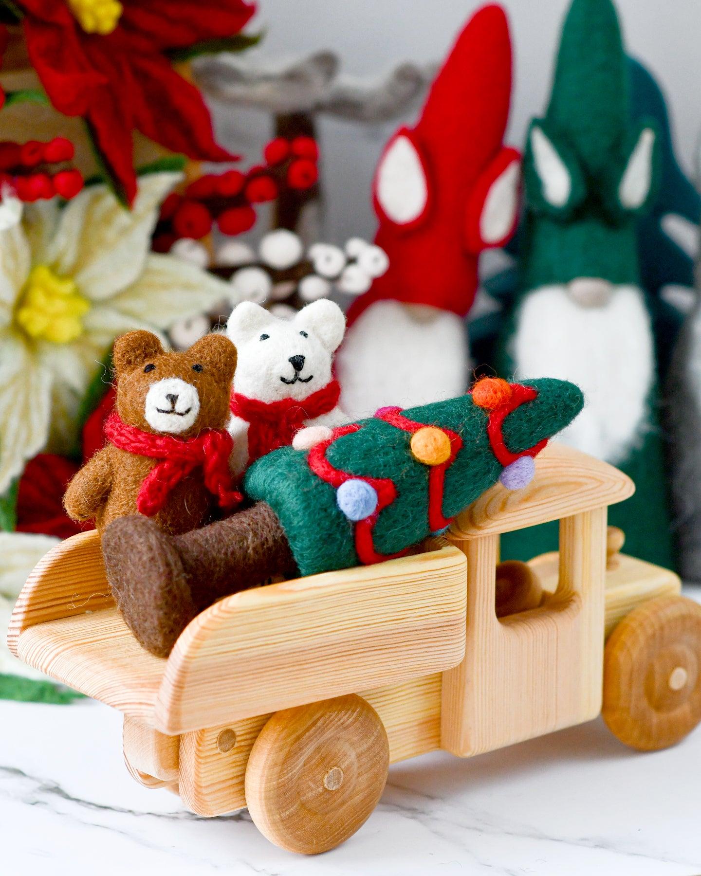 Felt Christmas Tree with Colourful Dots Tara Treasures