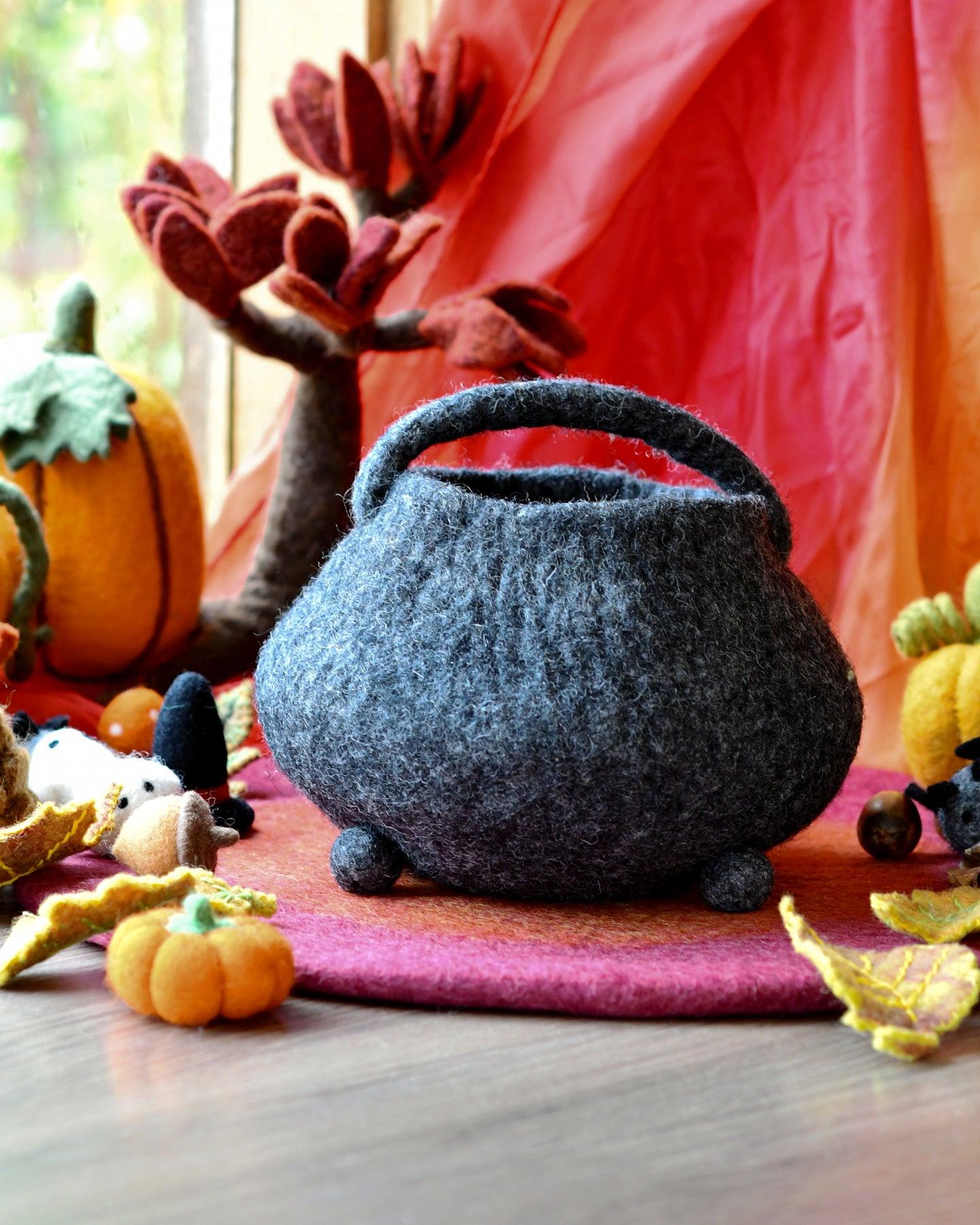 Felt Witches' Cauldron Bag - Tara Treasures
