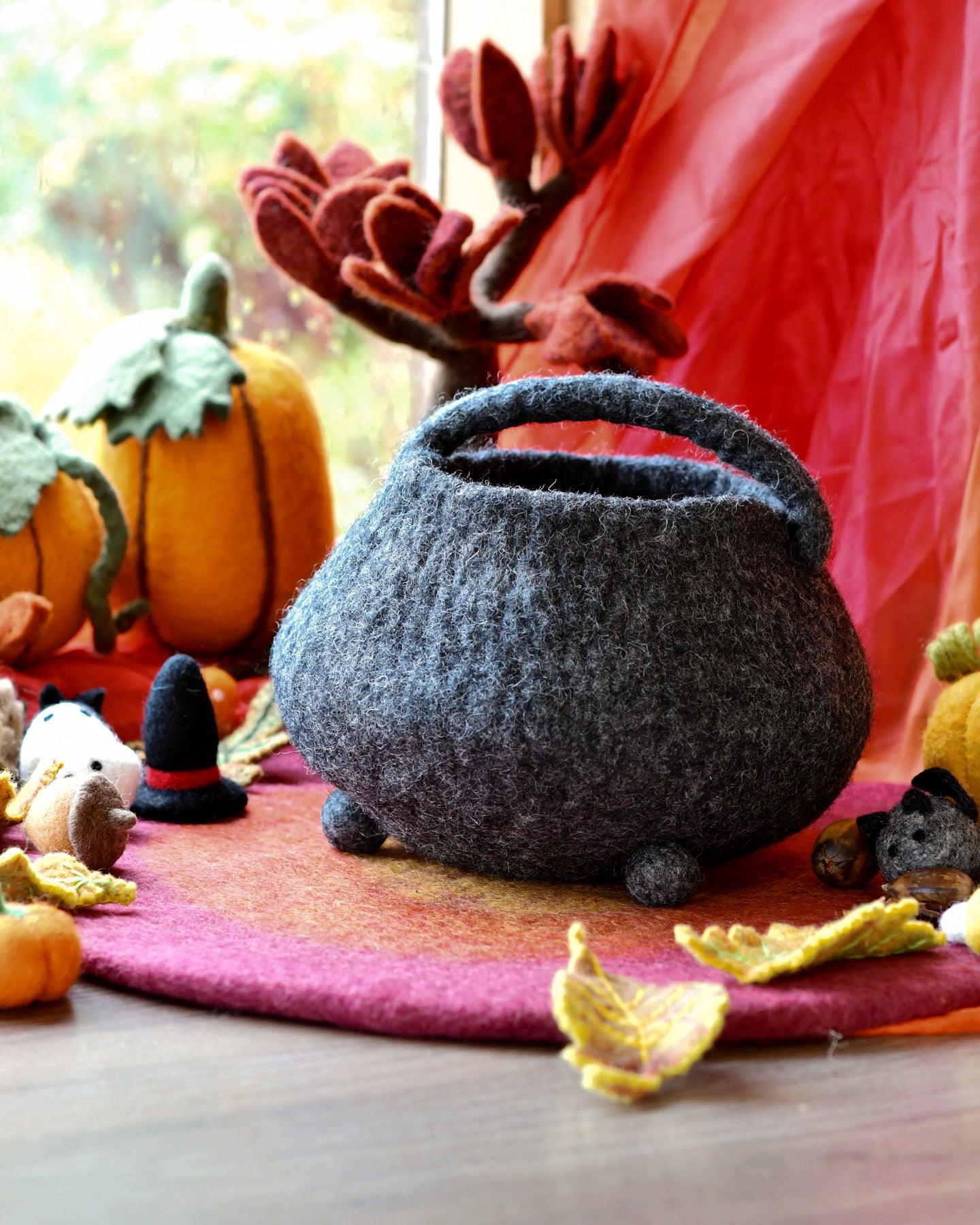 Felt Witches' Cauldron Bag - Tara Treasures