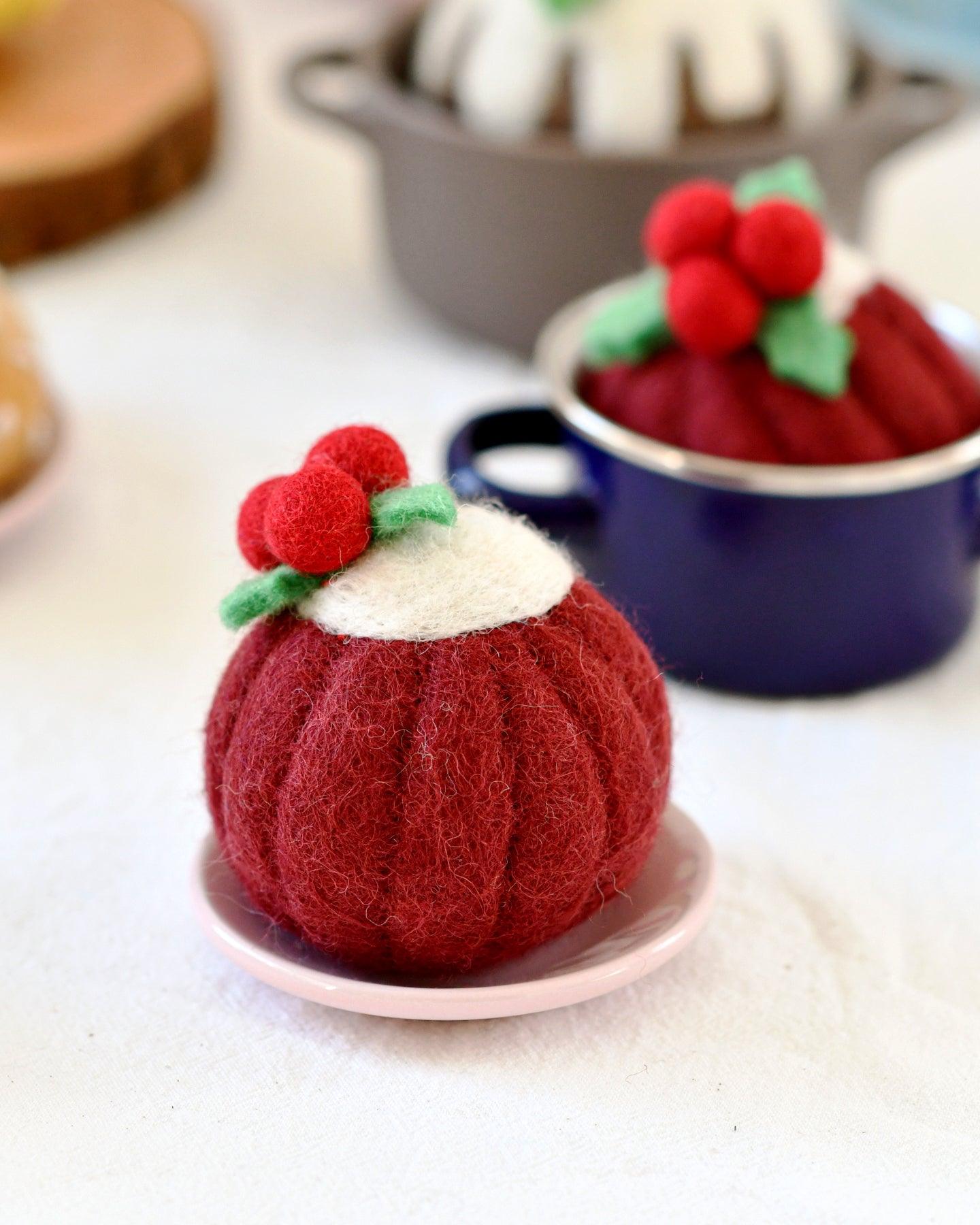 Felt Christmas Red Velvet Bundt Cake - Tara Treasures