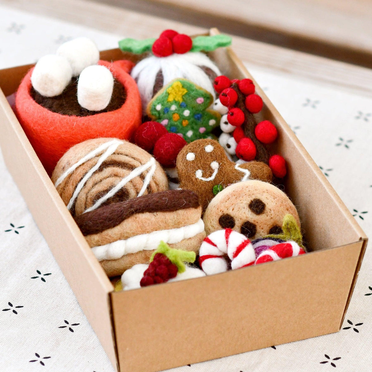 Christmas Felt Play Food Grazing Box (Set A) | Tara Treasures