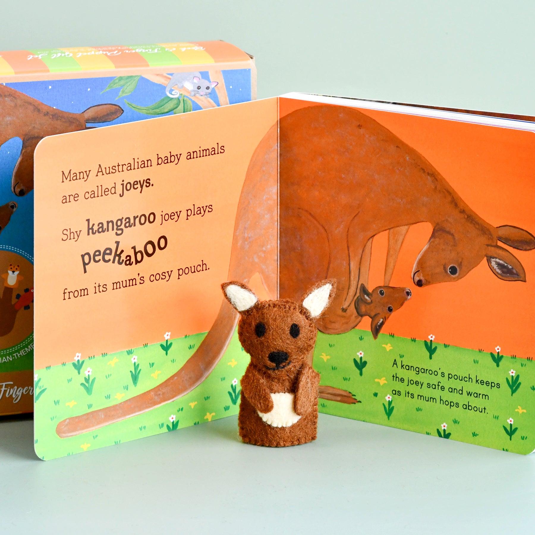 Australian Baby Animals by Frané Lessac - Book and Finger Puppet Set - Tara Treasures