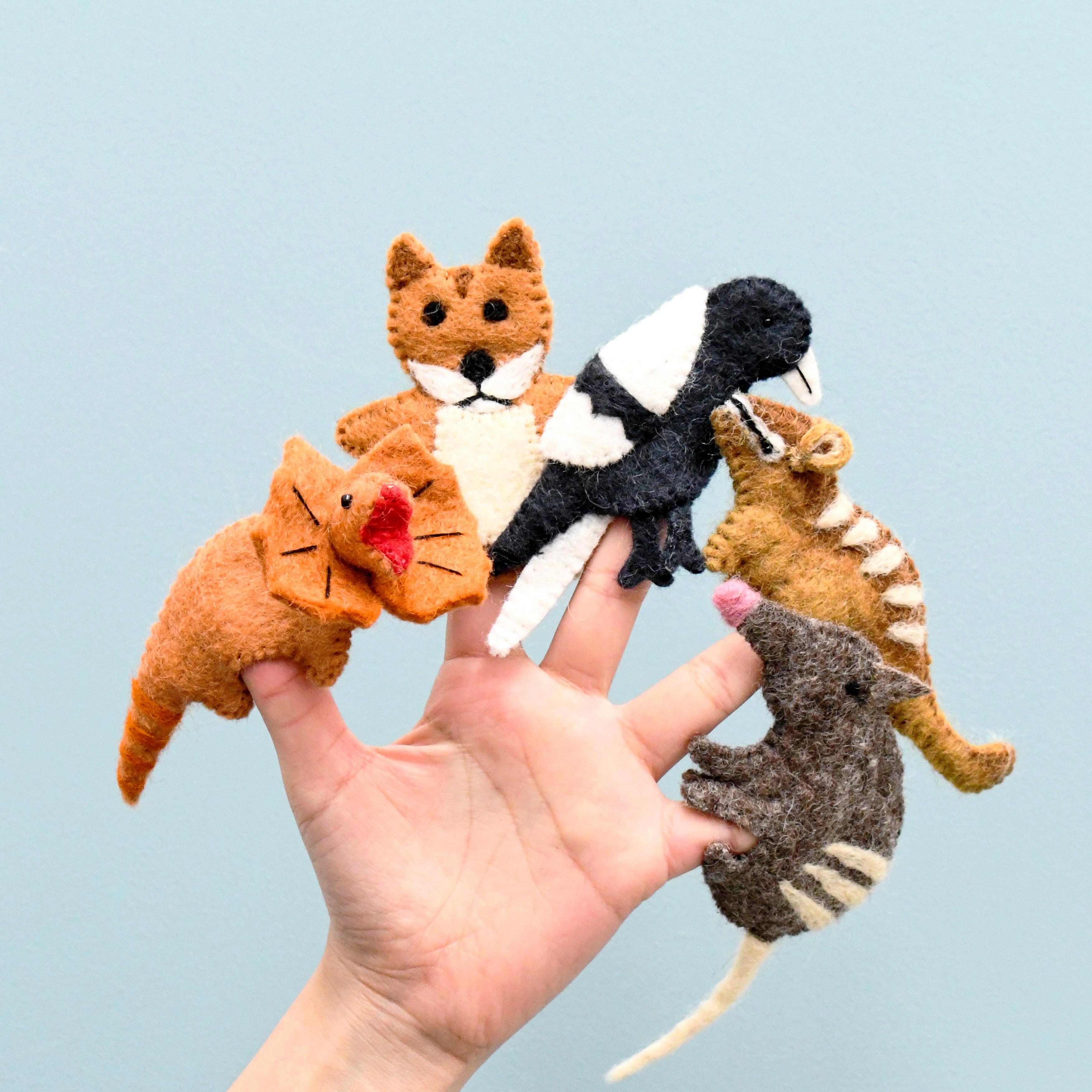 Australian Animals G, Finger Puppet Set - Tara Treasures