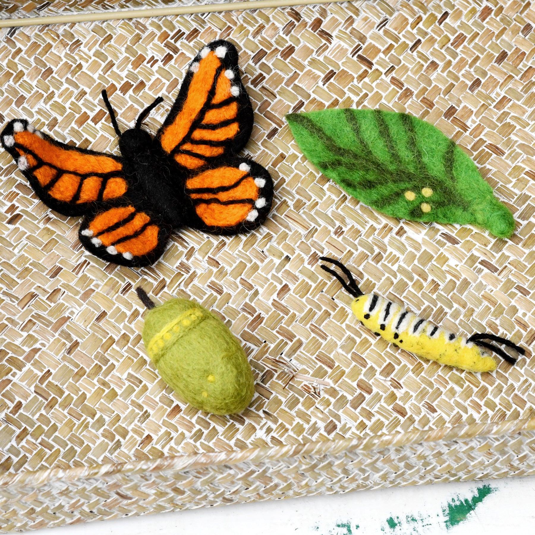 Felt Lifecycle of Monarch Butterfly - Tara Treasures