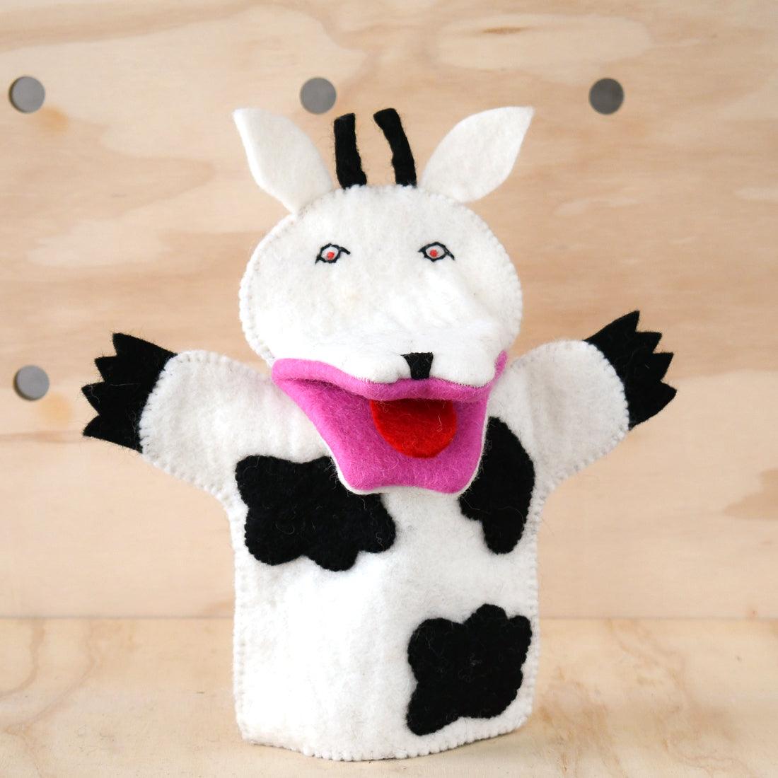 Hand Puppet - Cow - Tara Treasures