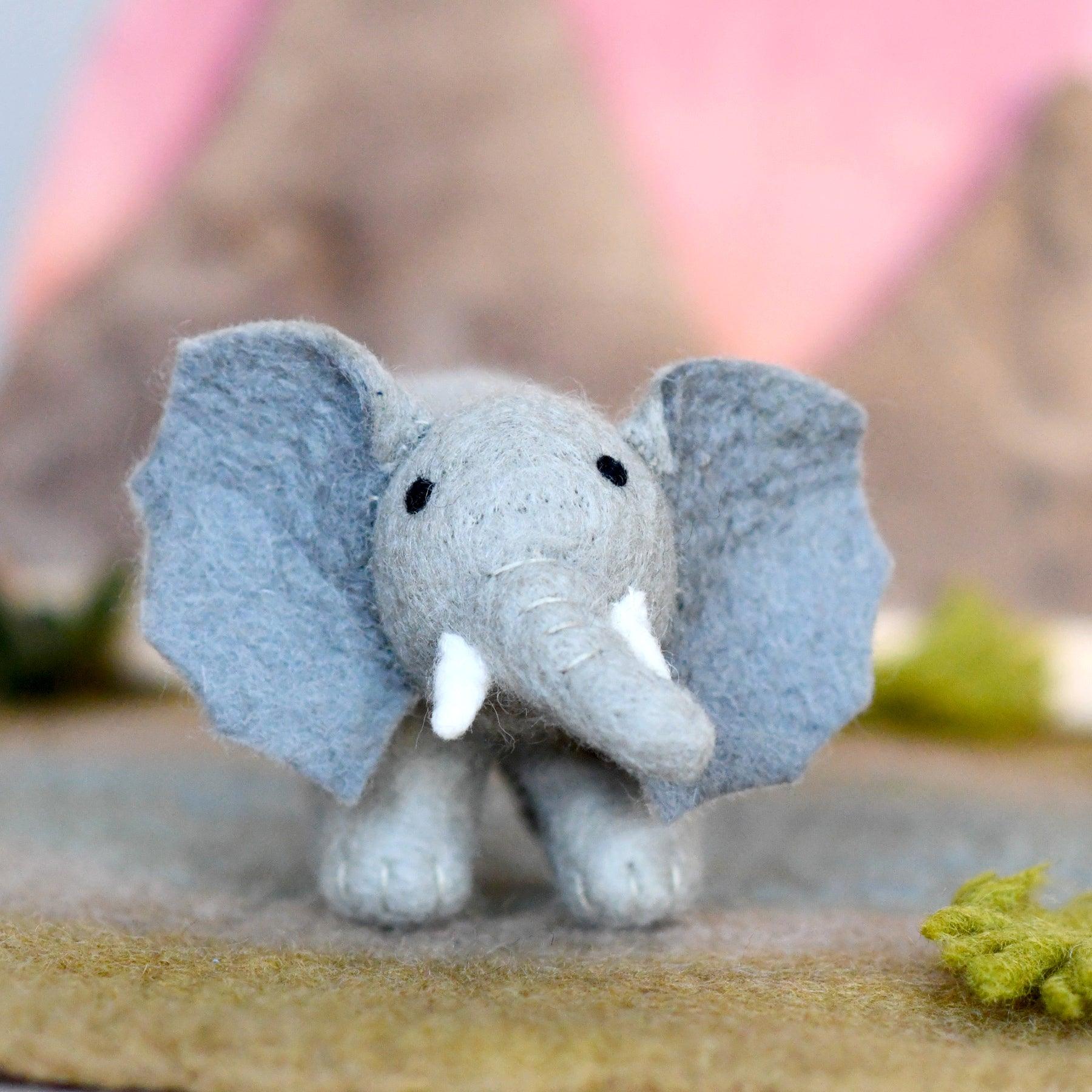 Felt Safari Elephant Toy - Tara Treasures