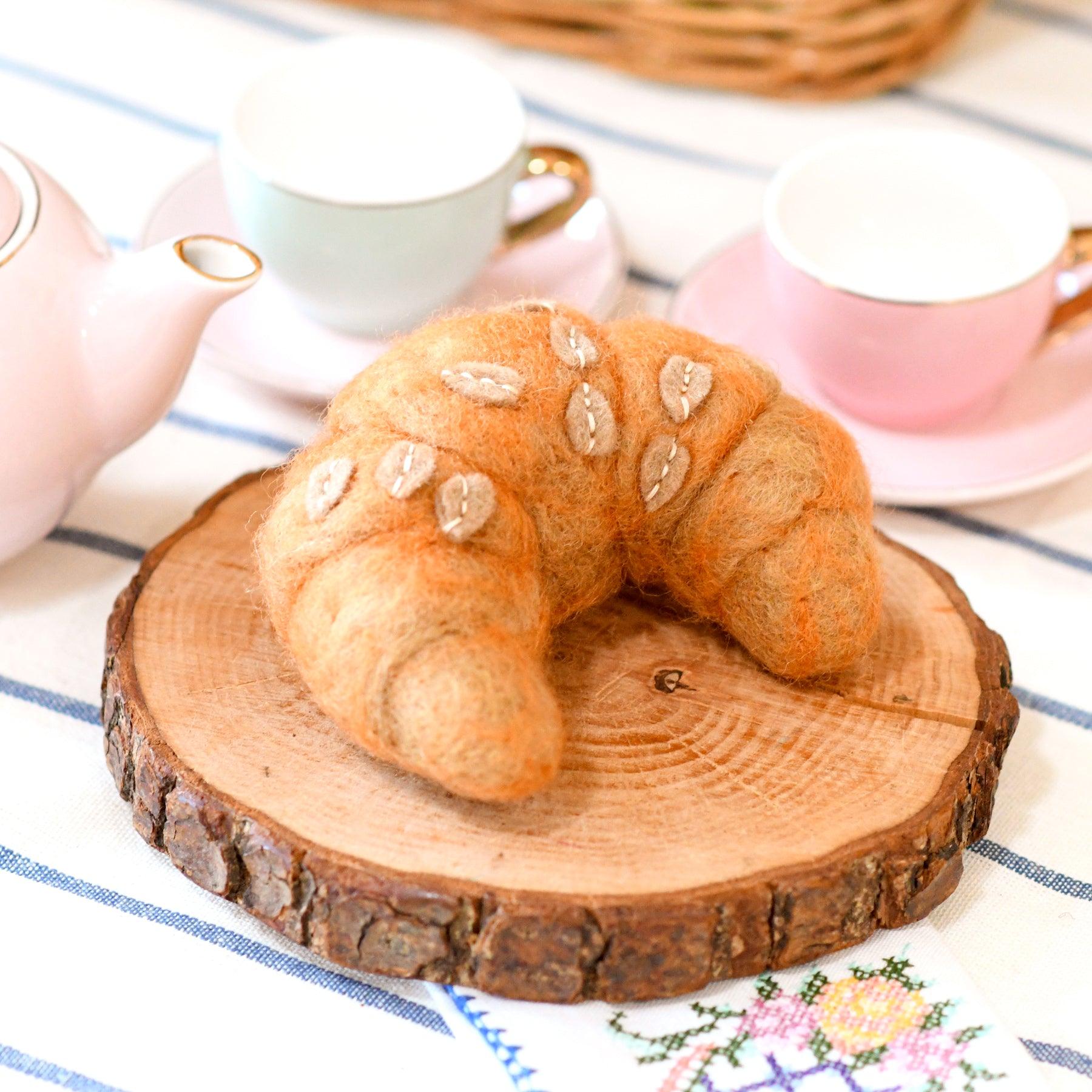 Felt Almond Croissant - Tara Treasures