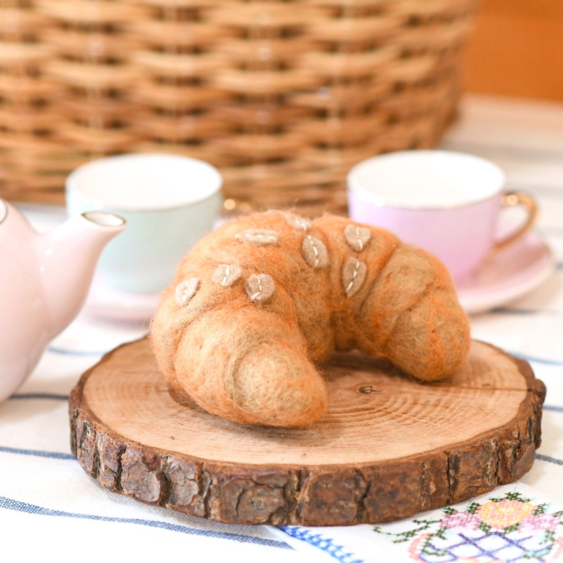 Felt Almond Croissant - Tara Treasures