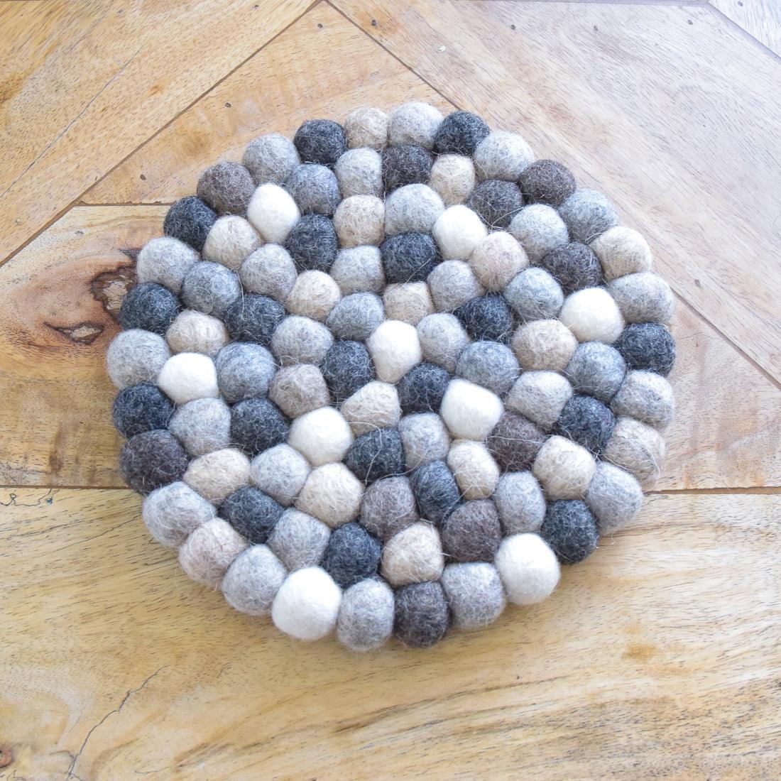 Teapot Trivet - Grey Stones 20cm - Tara Treasures