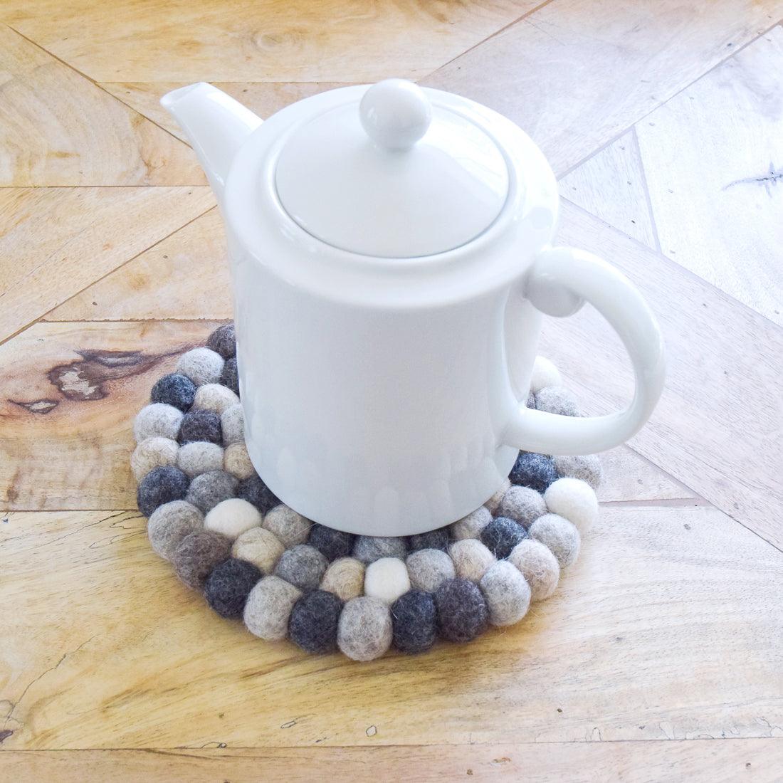 Teapot Trivet - Grey Stones 20cm - Tara Treasures