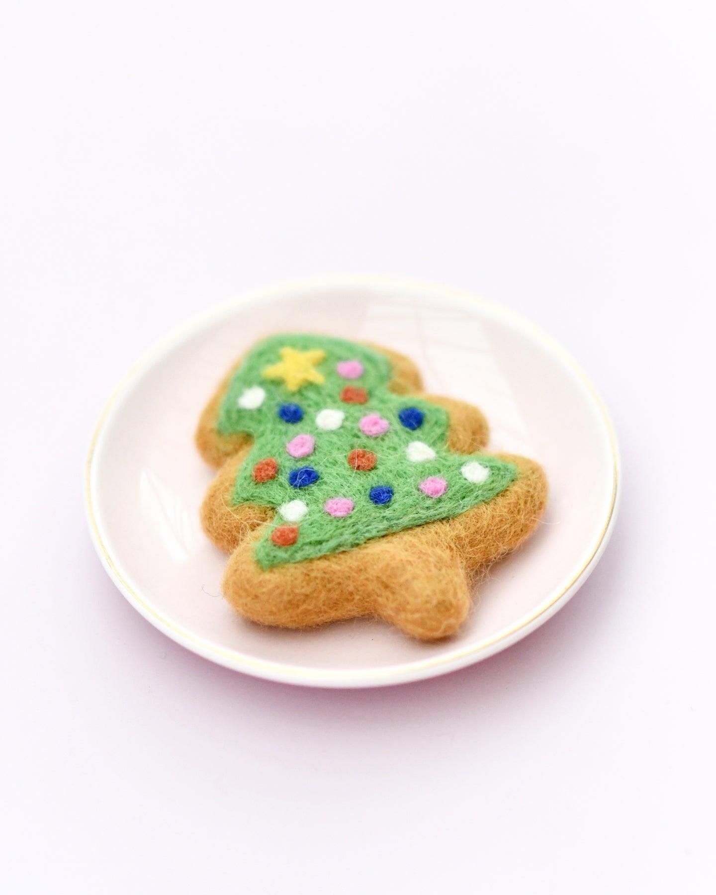 Felt Christmas Tree Cookie - Tara Treasures