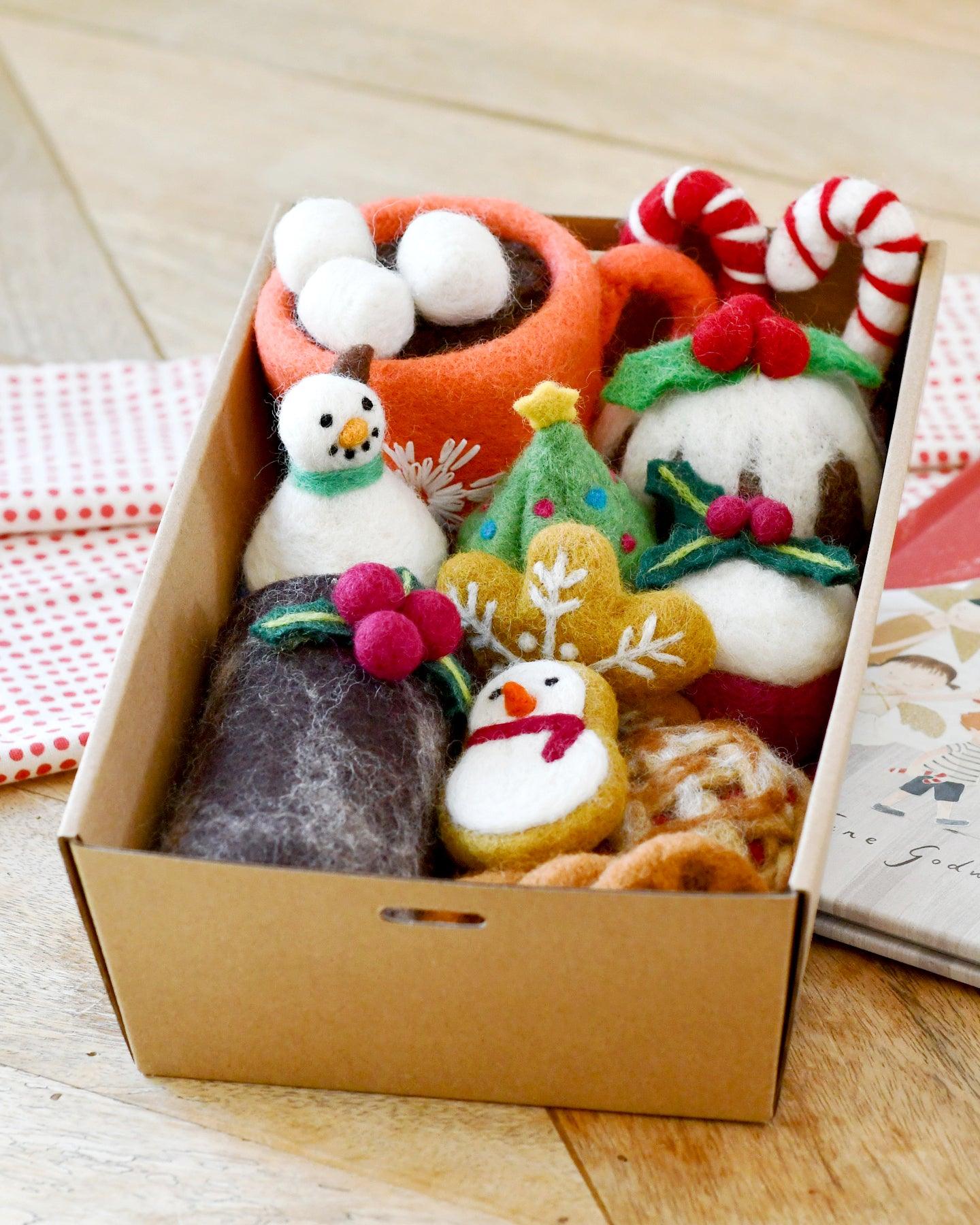 Grazing Box of Christmas Felt Play Food (Set B) - Tara Treasures