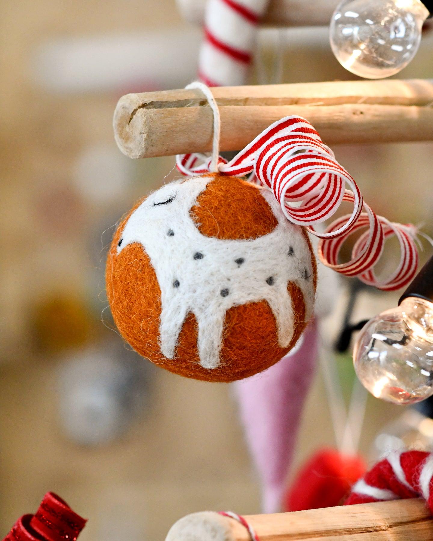 Felt Bauble Christmas Ornament - Deer - Tara Treasures