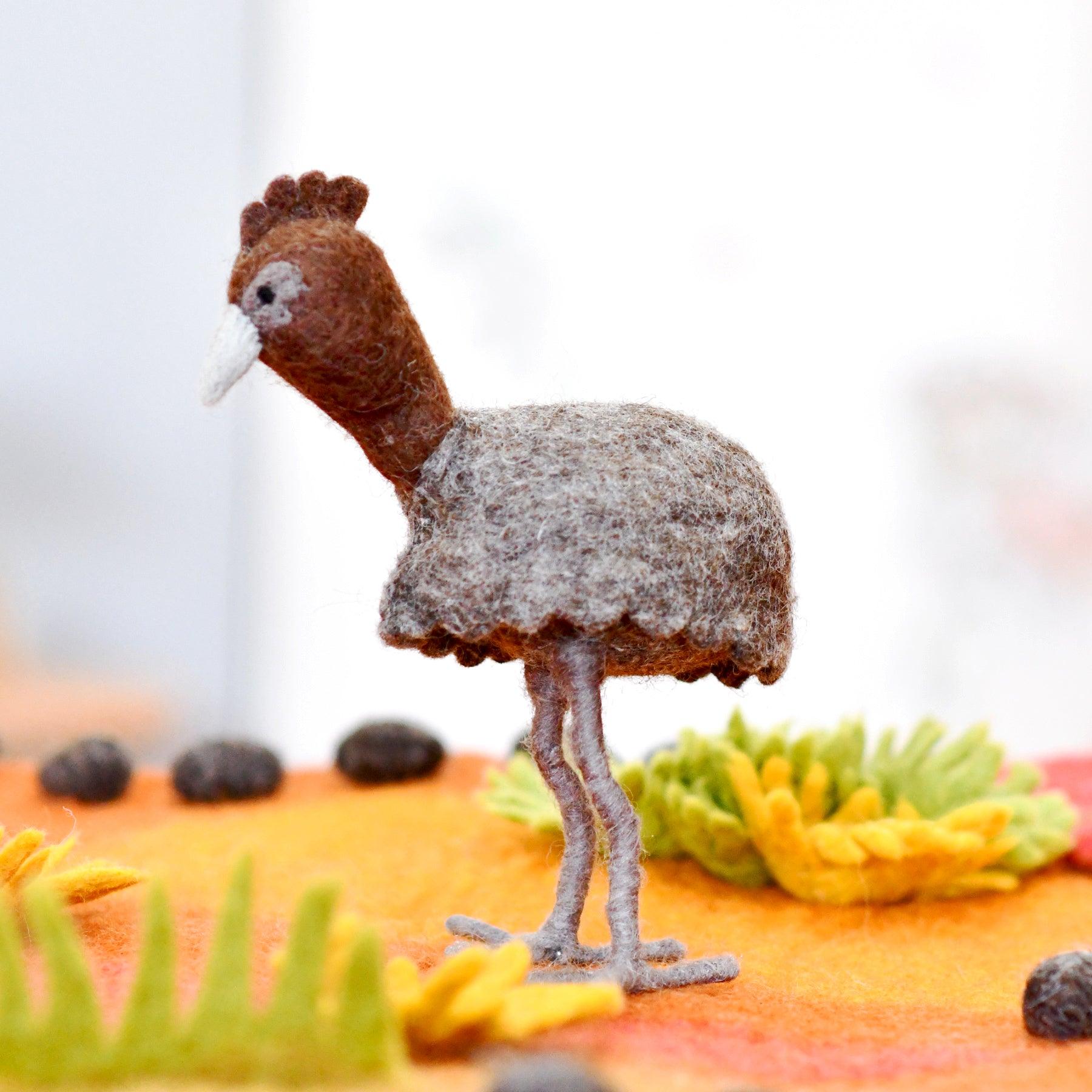 Felt Emu Toy (Australian Animal) - Tara Treasures