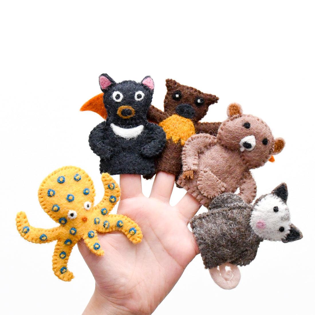 Australian Animals E, Finger Puppet Set - Tara Treasures