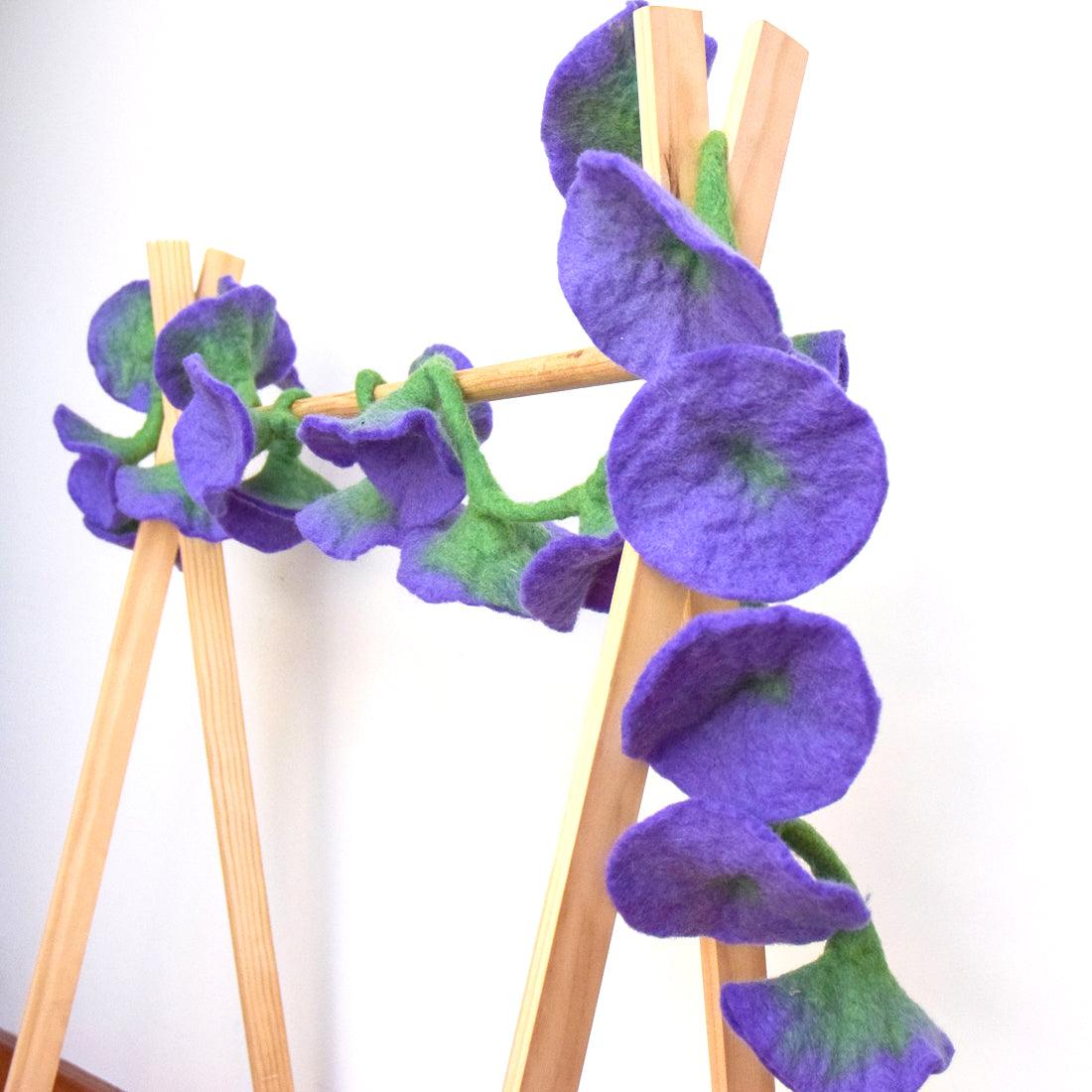 Flower Garland - Purple - Tara Treasures
