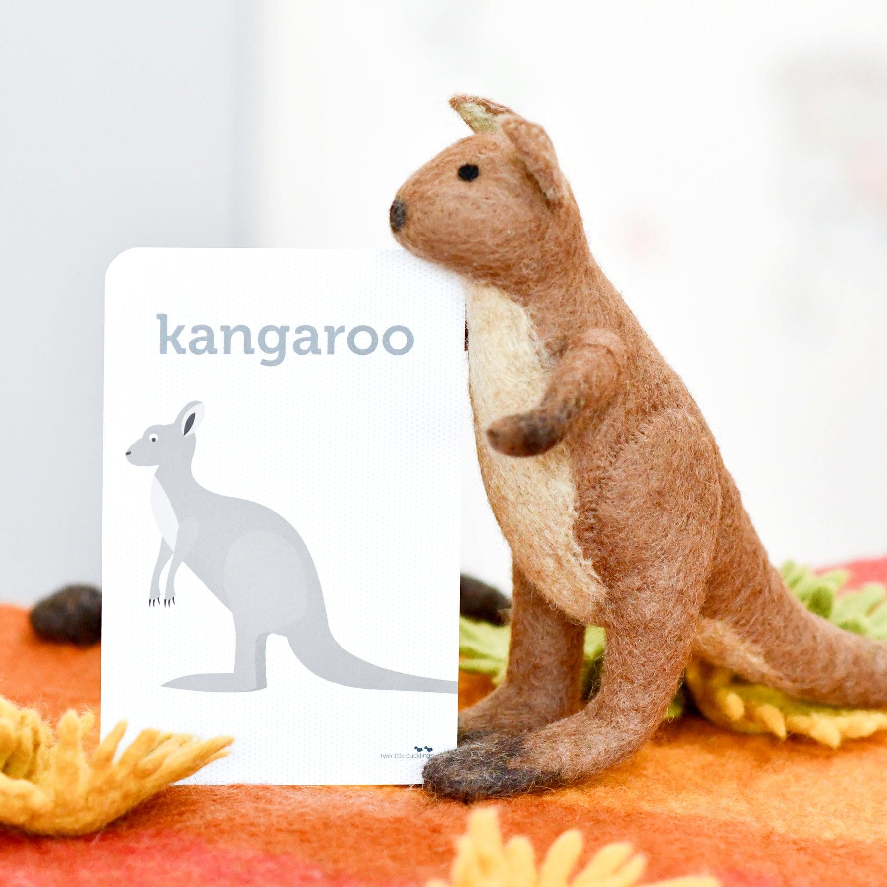 Felt Kangaroo Toy (Australian Animal) - Tara Treasures