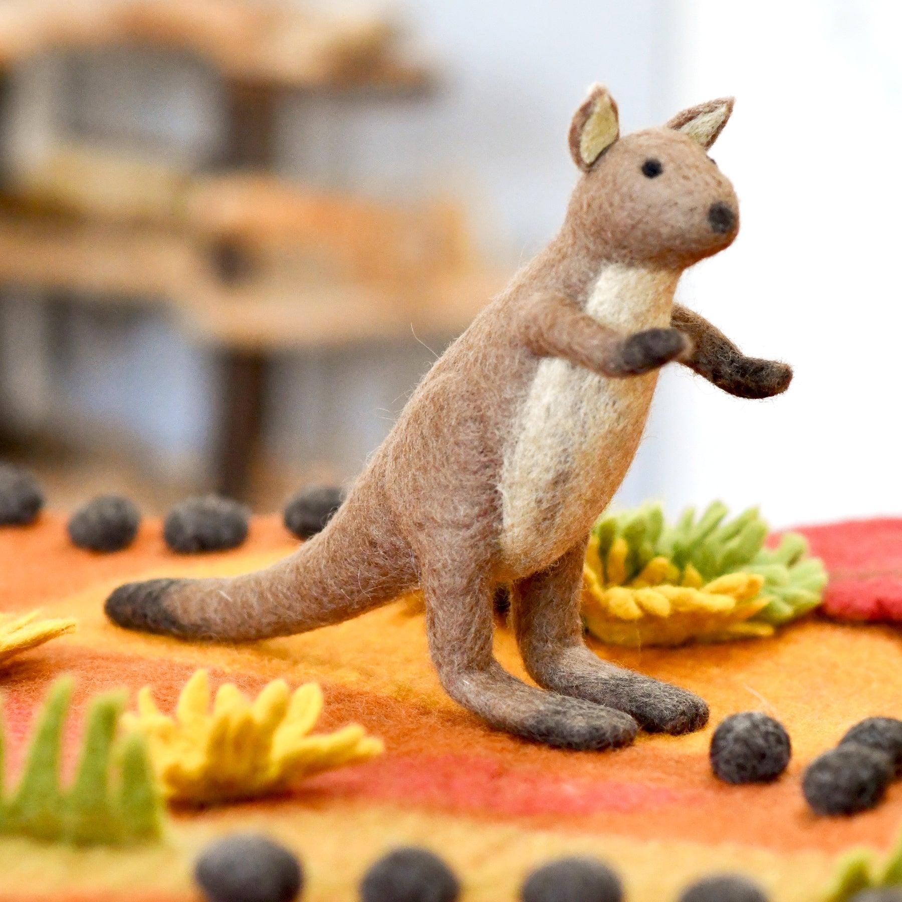 Felt Kangaroo Toy (Australian Animal) - Tara Treasures