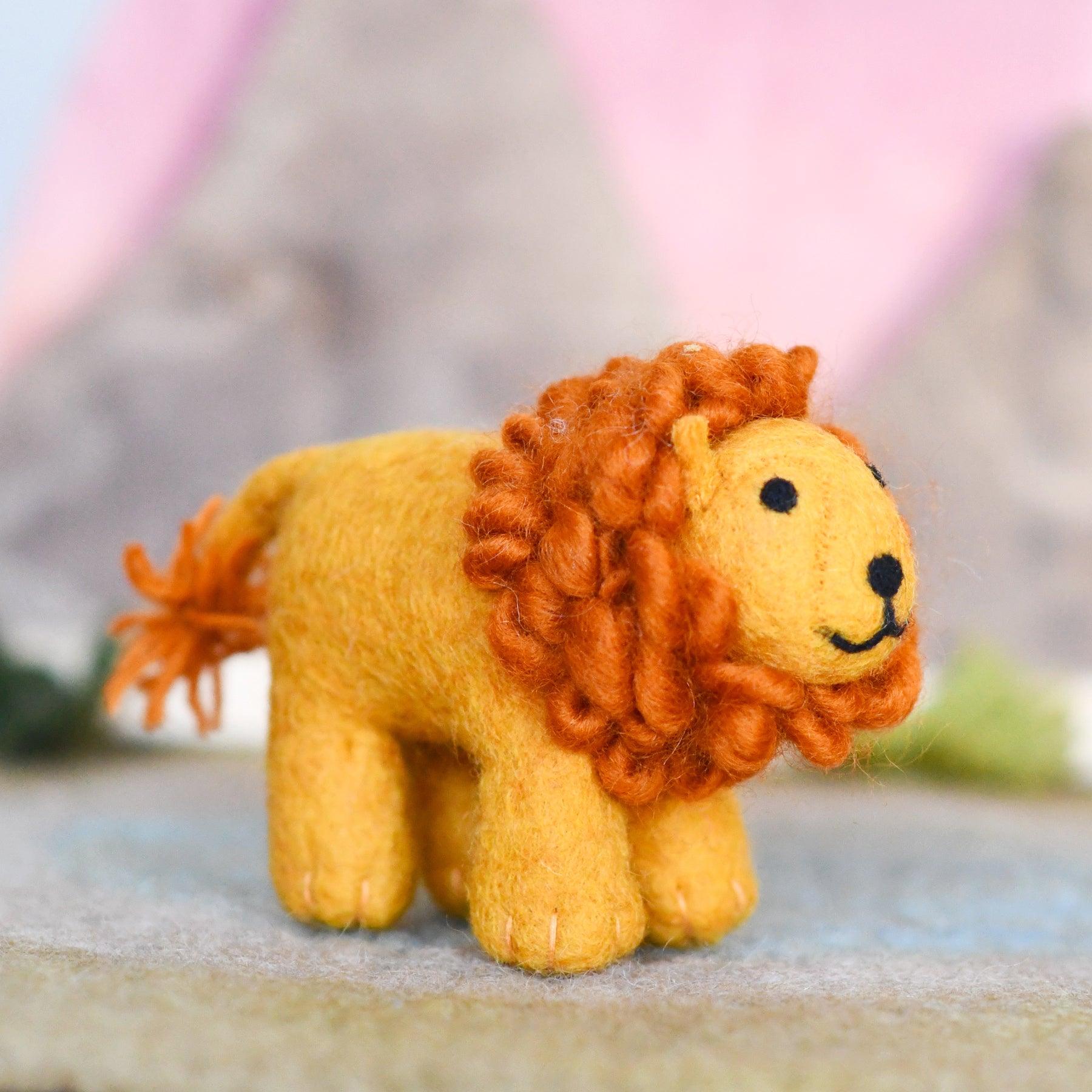 Felt Safari Lion Toy - Tara Treasures