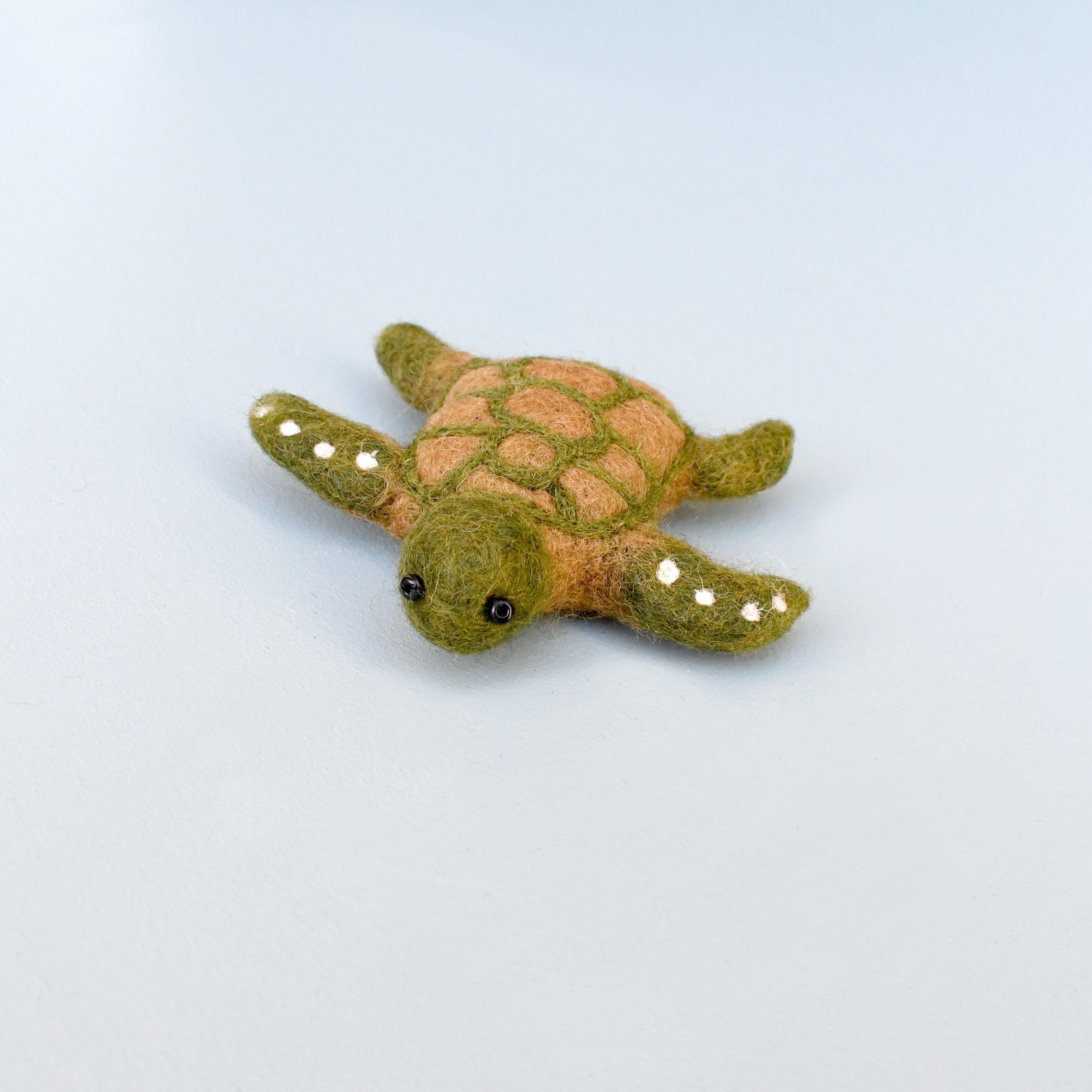 Felt Green Sea Turtle - Tara Treasures
