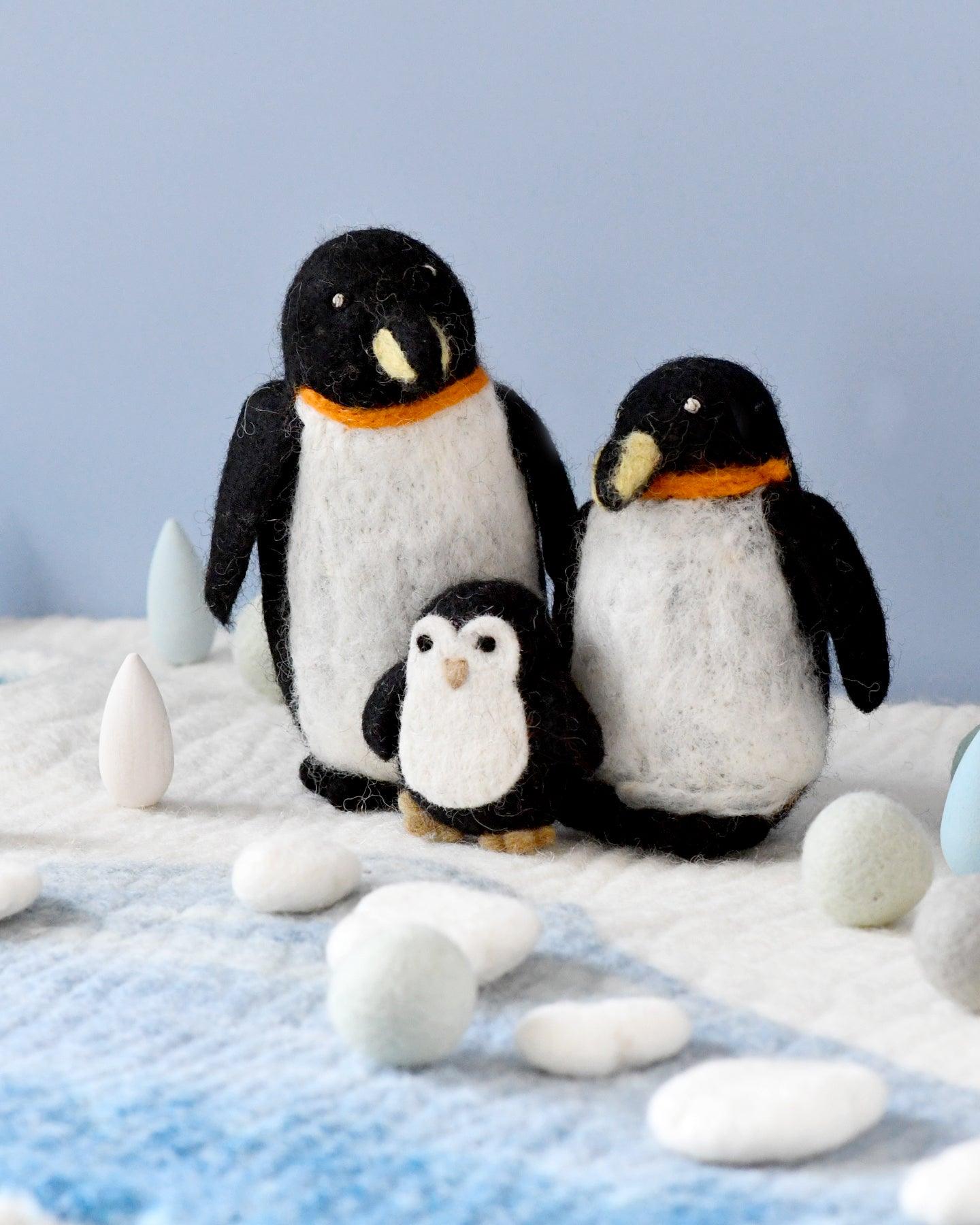 Felt Penguin Family (Set of 3) - Tara Treasures