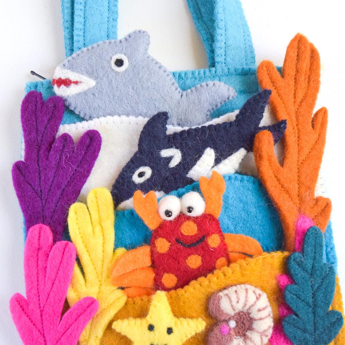 Finger Puppets - Sea Playscape Bag - Tara Treasures