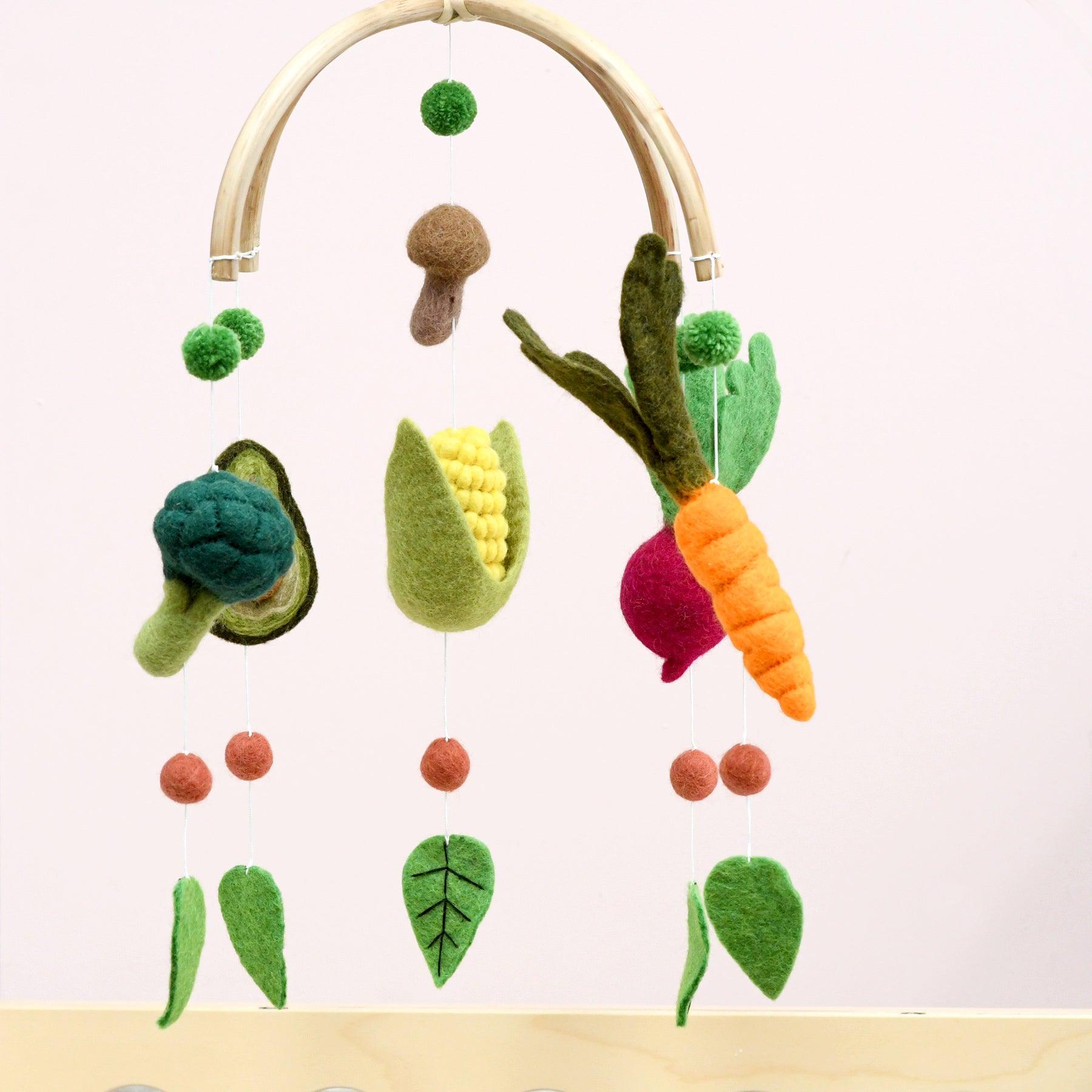 Baby Cot Mobile - Colourful Vegetables - Tara Treasures