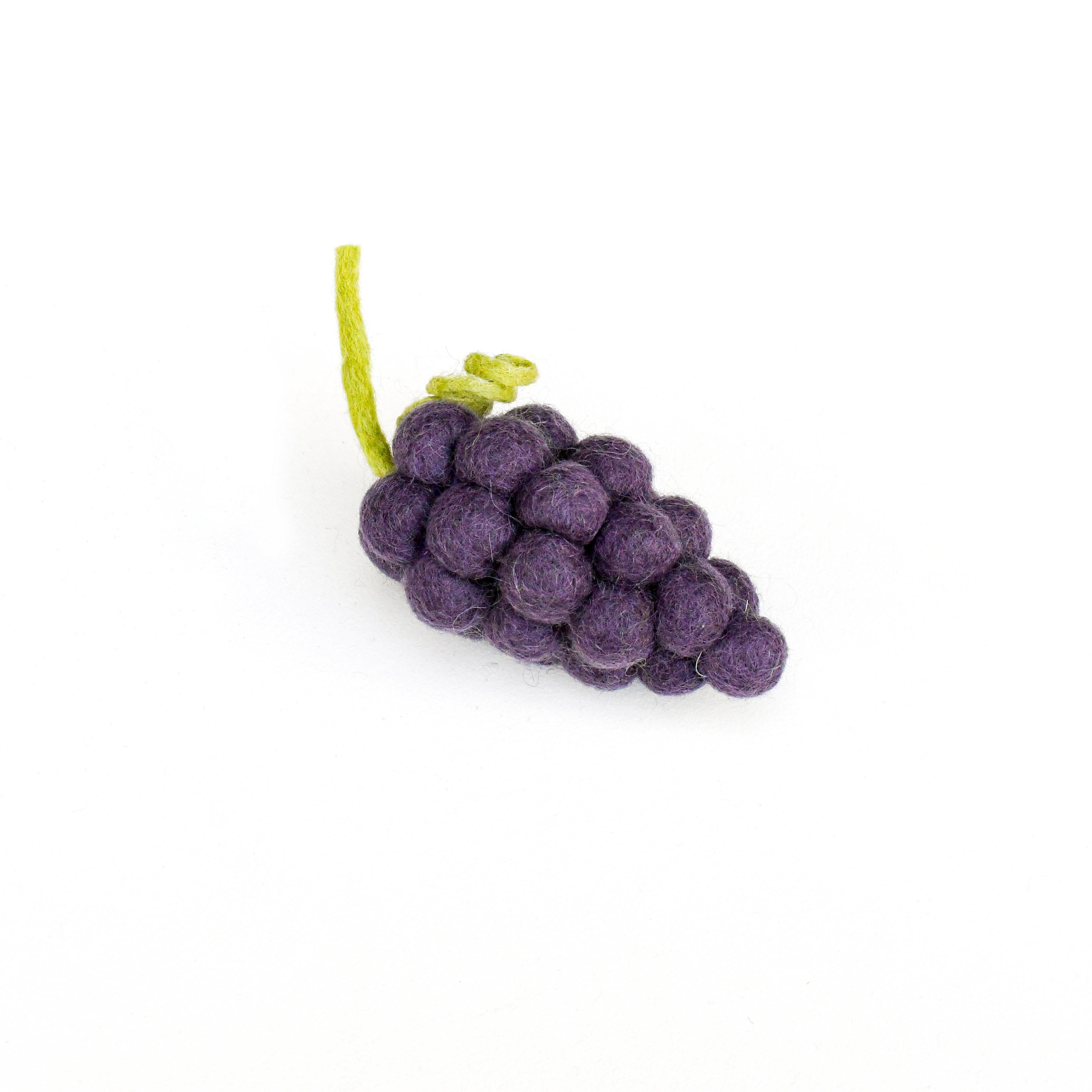 Felt Purple Grapes - Tara Treasures