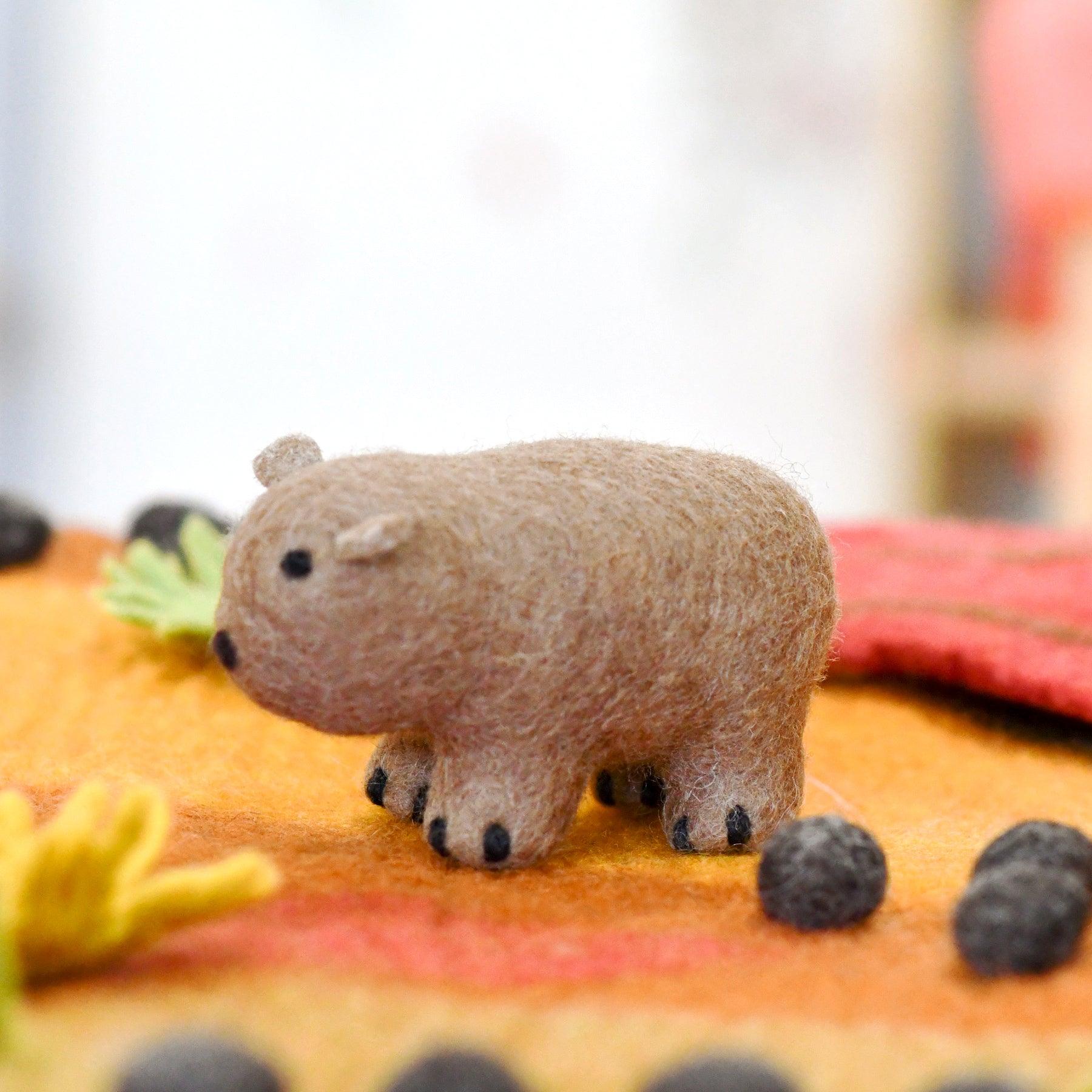 Felt Wombat Toy (Australian Animal) - Tara Treasures