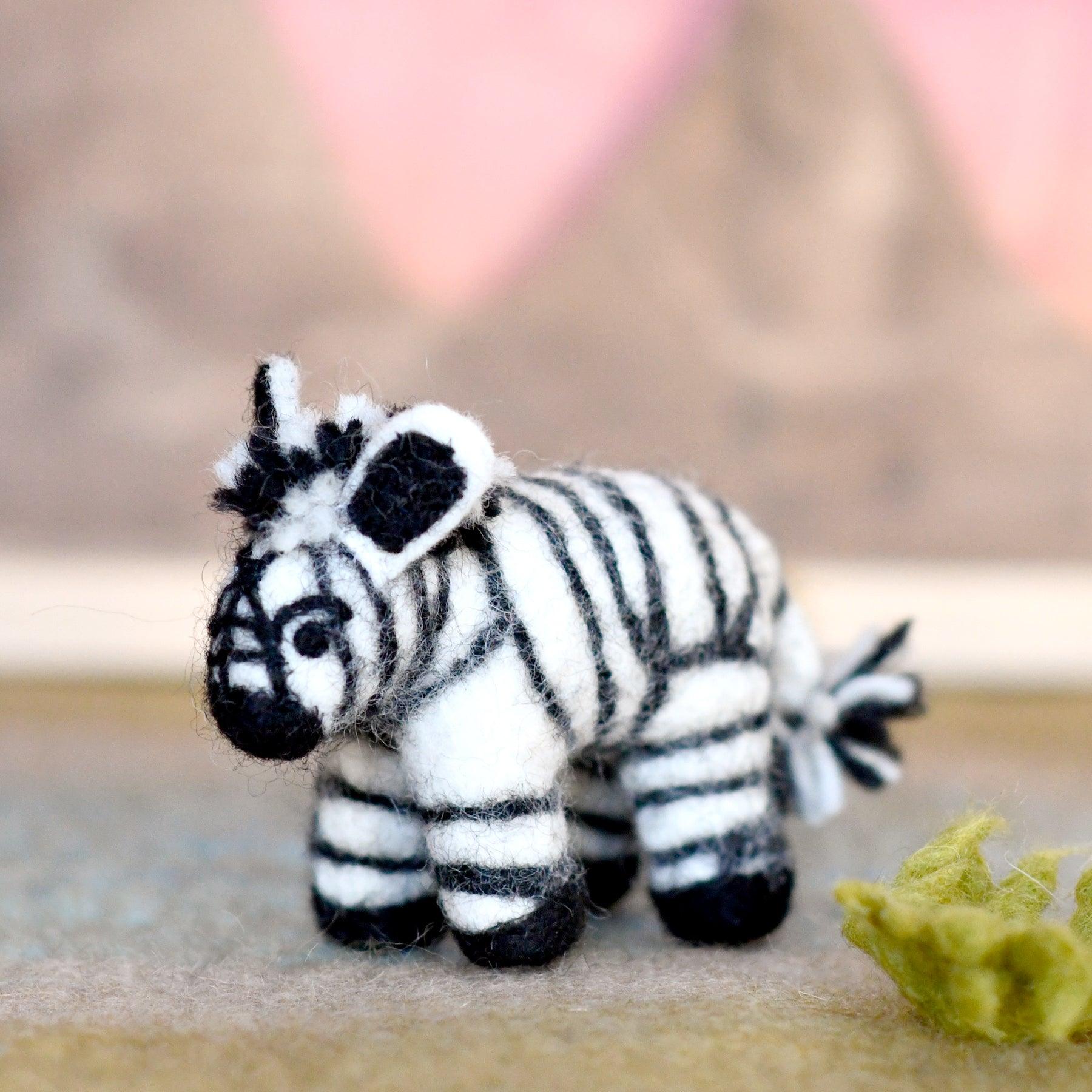 Felt Safari Zebra Toy - Tara Treasures
