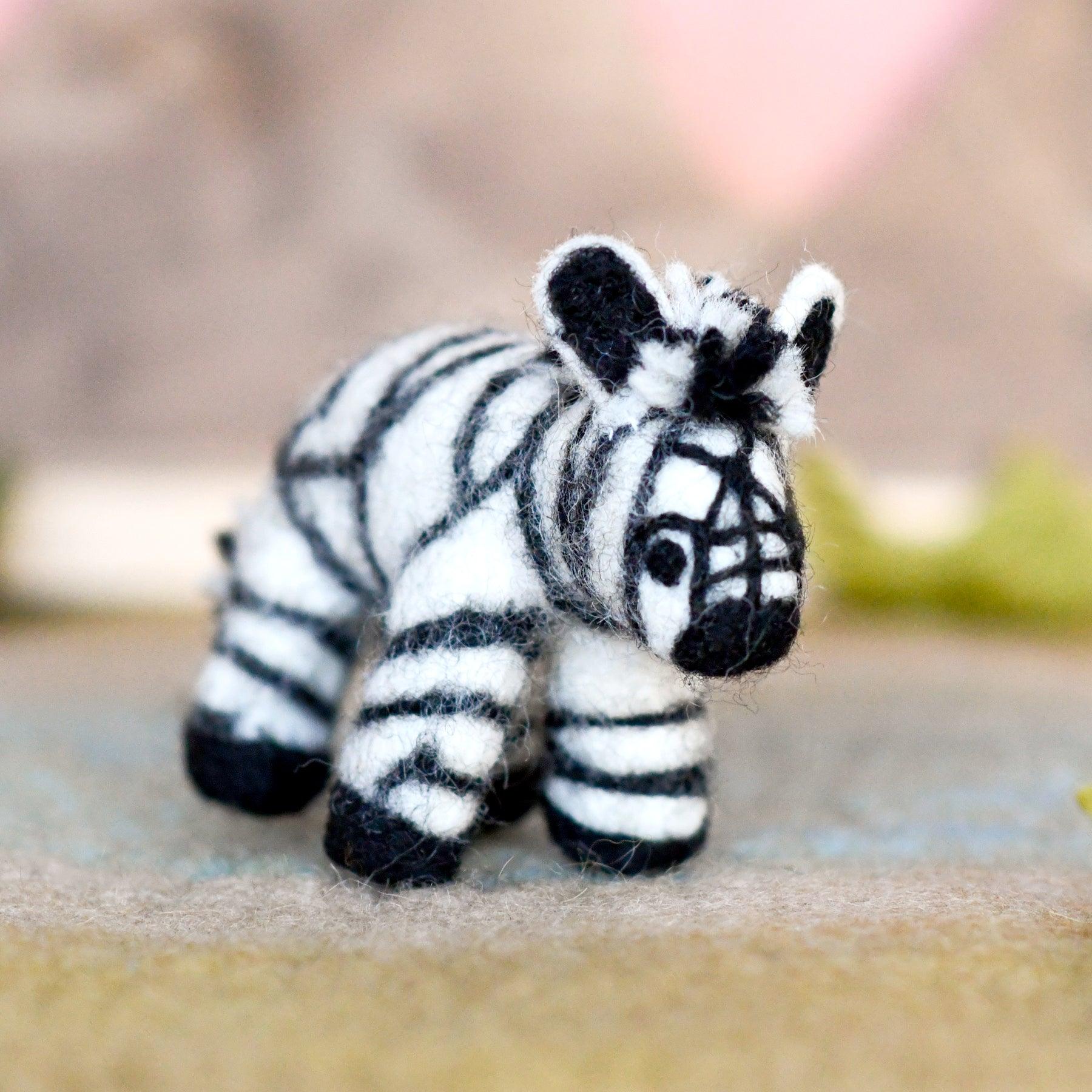 Felt Safari Zebra Toy - Tara Treasures