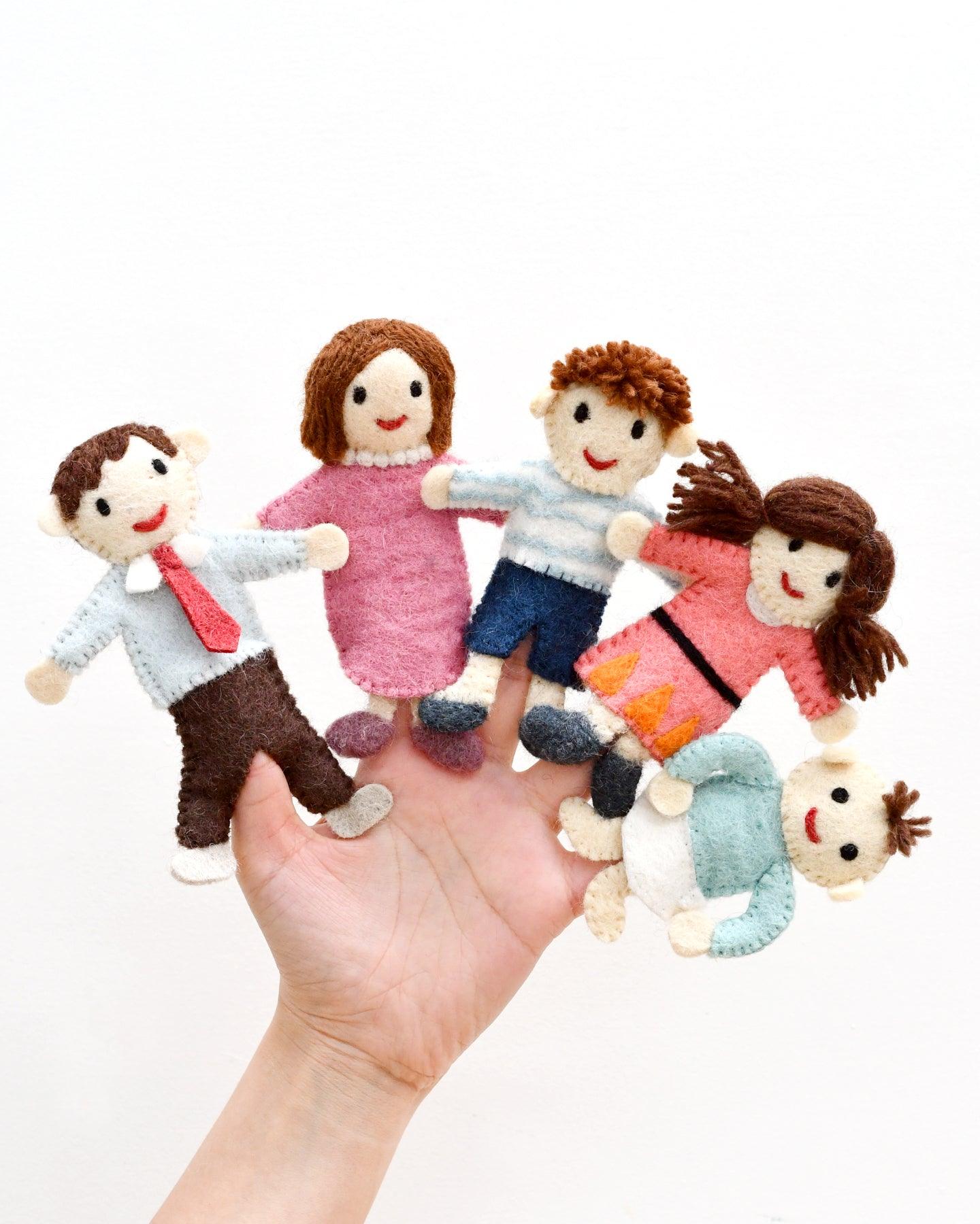 Finger Family - Felt Finger Puppet Set - Tara Treasures