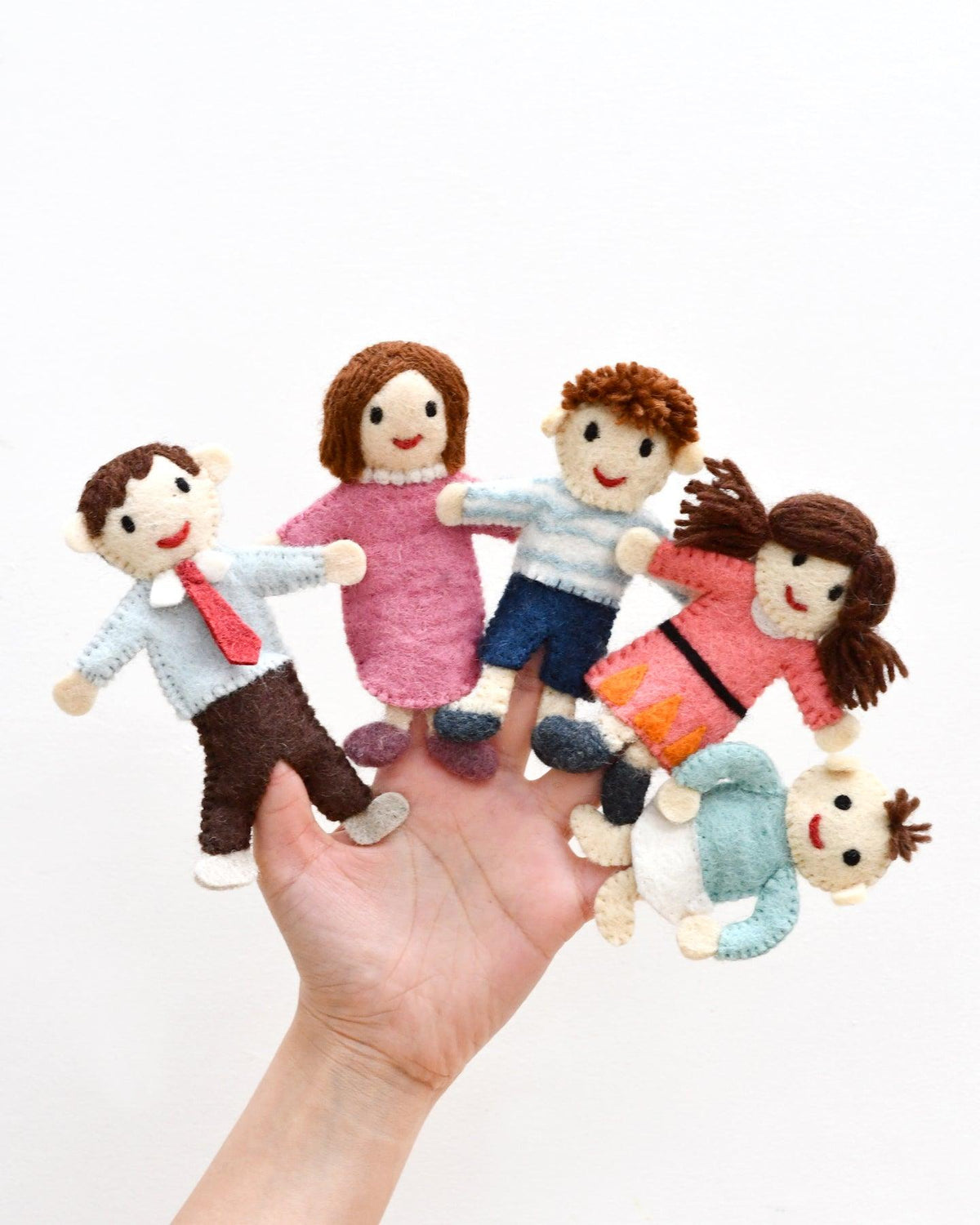 Family Puppet Set Finger Family - Felt Finger Puppet Set | Tara Treasures | Tara Treasures