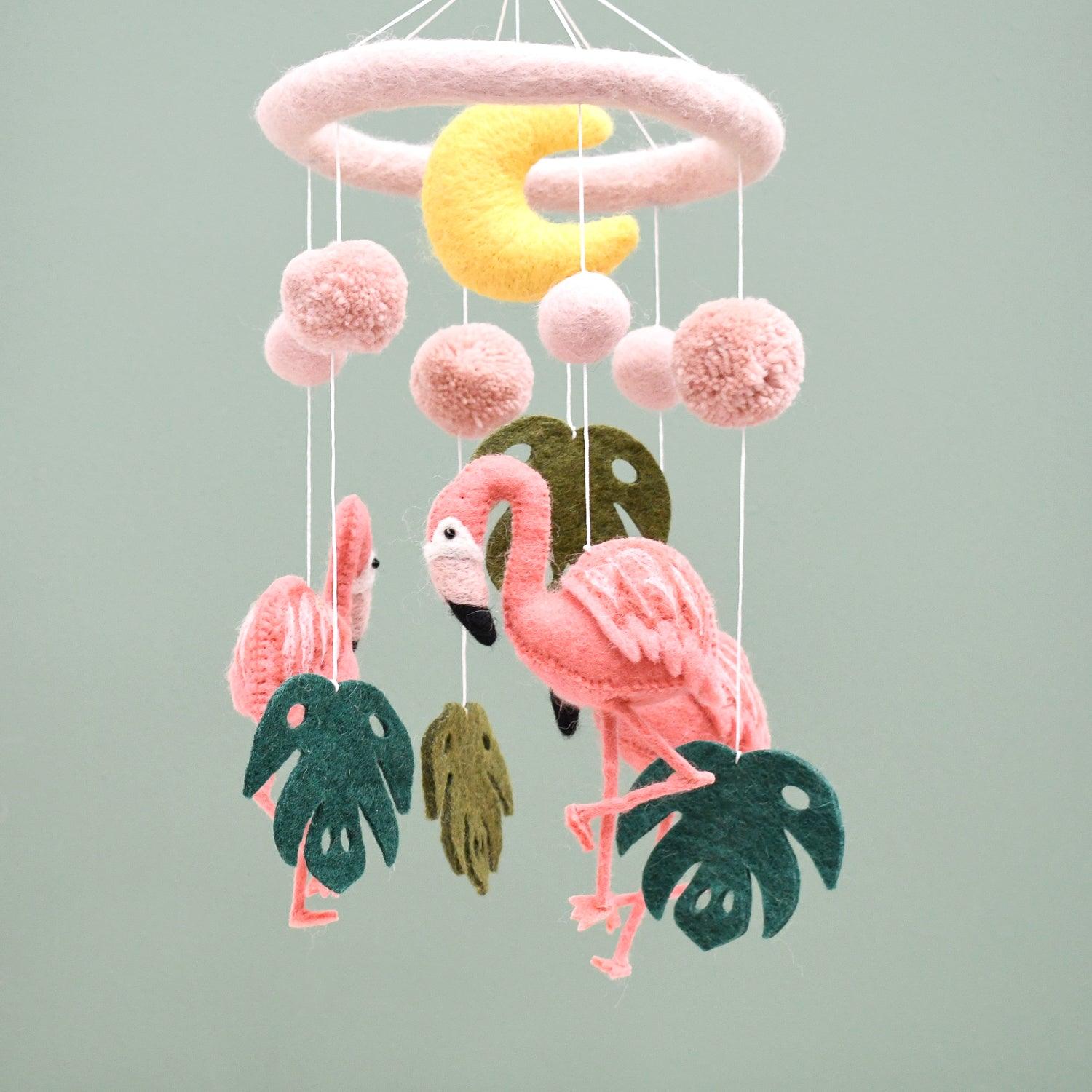 Flamingo cheap crib mobile