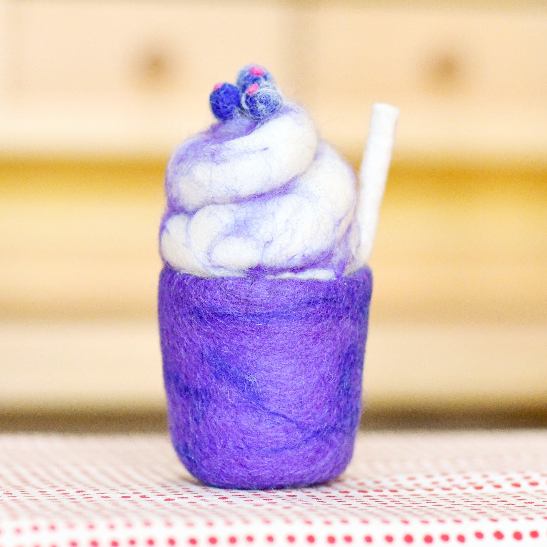 Felt Blueberry Milkshake - Tara Treasures