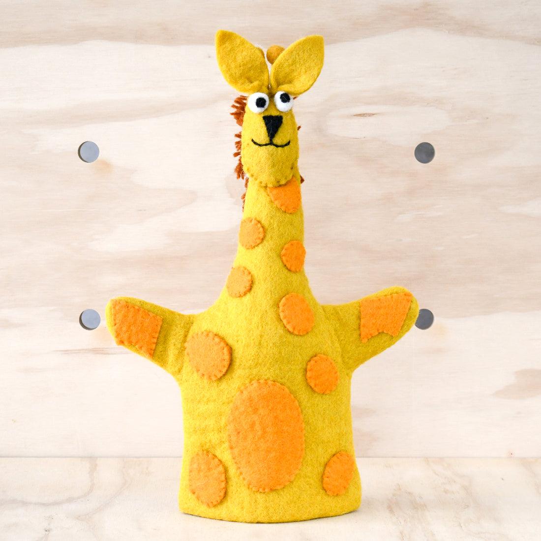 Giraffe Felt Hand Puppet – Tara Treasures