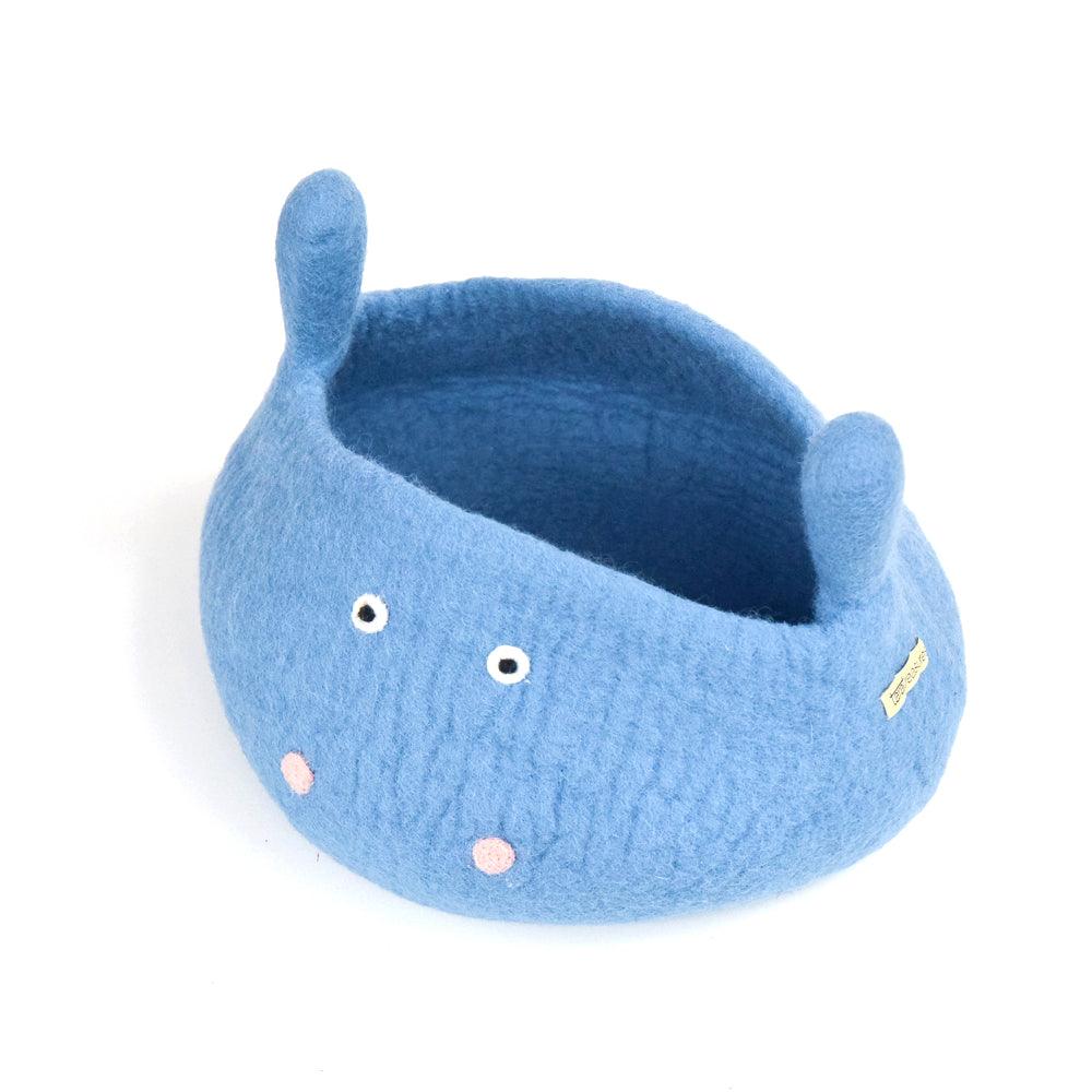 Cat Cave - Blue Hippo Bucket - Tara Treasures