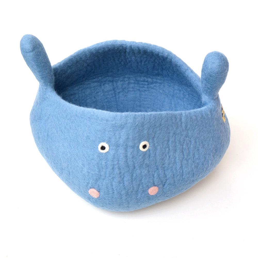 Cat Cave - Blue Hippo Bucket - Tara Treasures