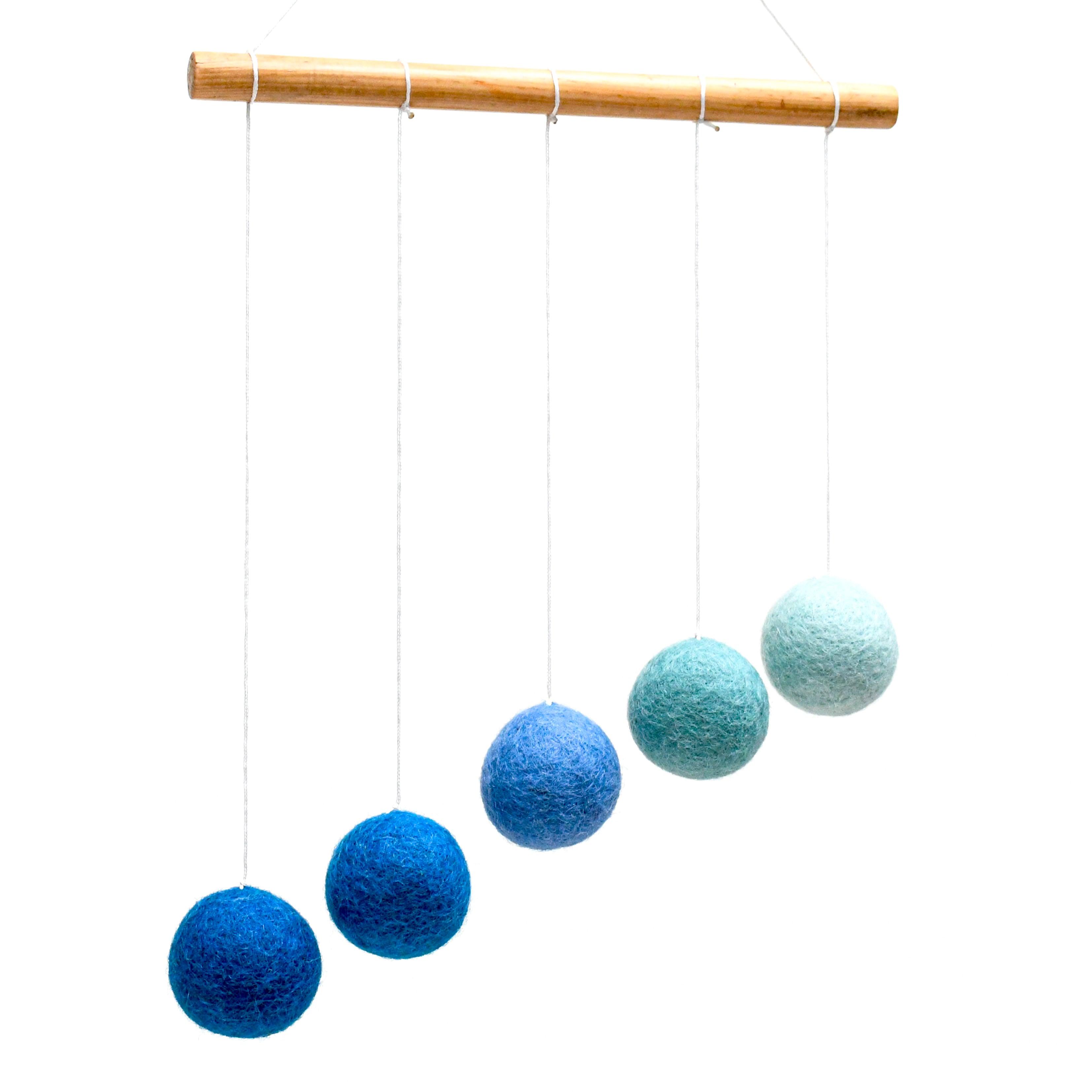 Montessori Gobbi Baby Mobile - Blue - Tara Treasures