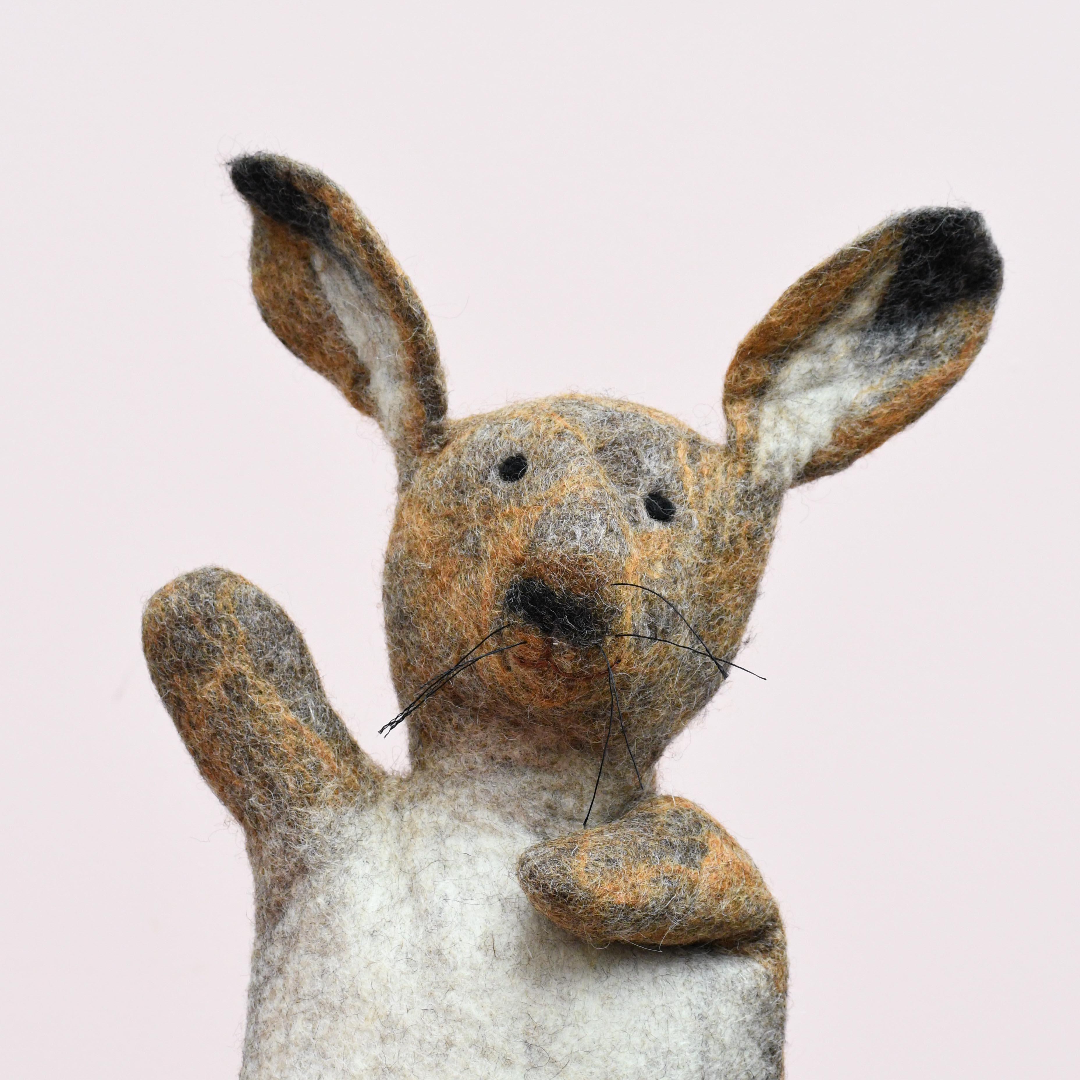 Hand Puppet - Brown Hare Rabbit - Tara Treasures