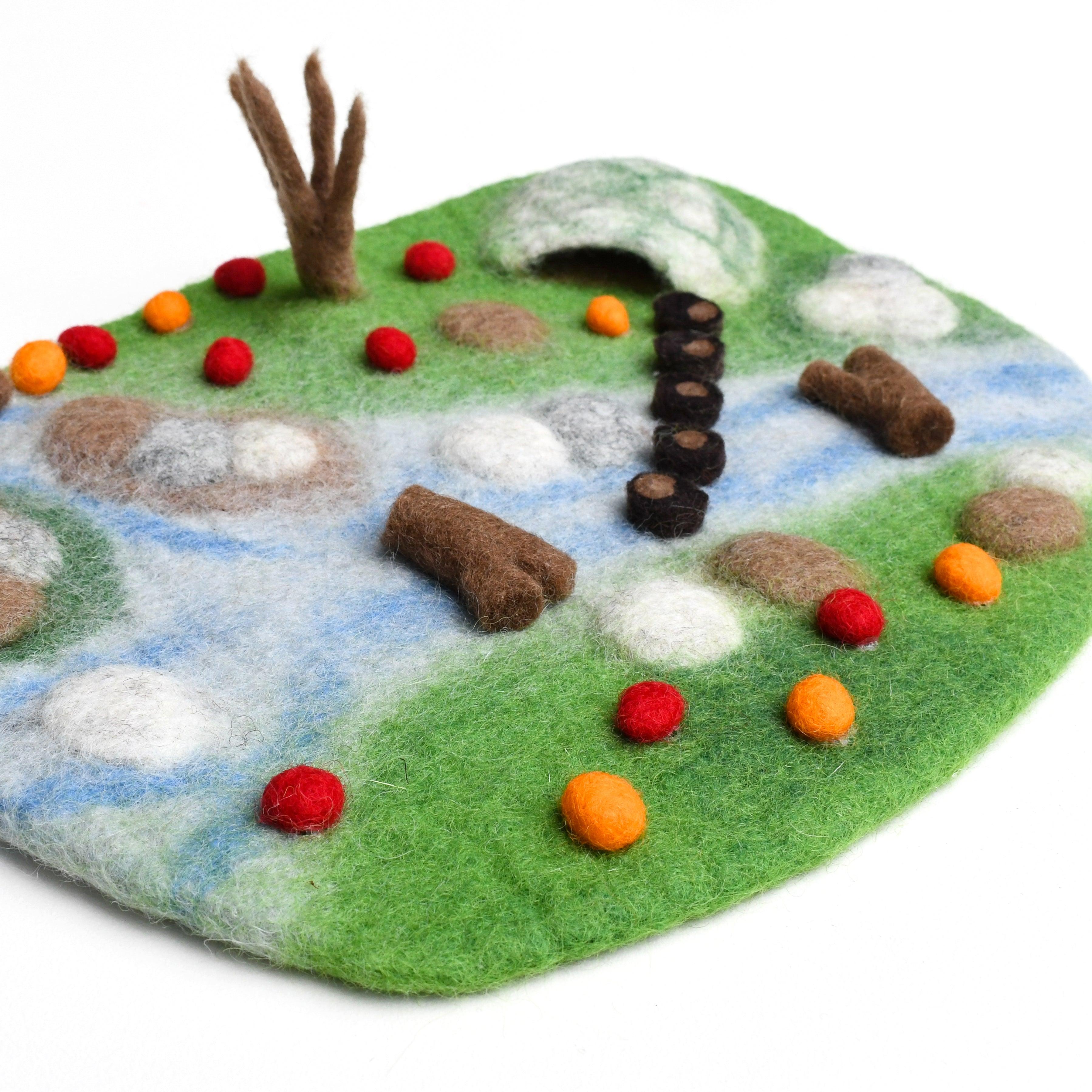 Woodland River Play Mat Playscape - Tara Treasures